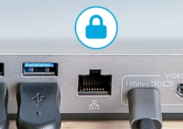 Close up of PXE boot capabilities on docking station