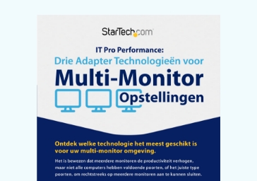 Meerdere monitoren: Drie technologieën