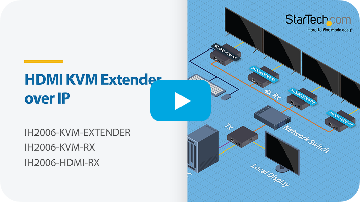 HDMI KVM Extender over IP video thumbnail