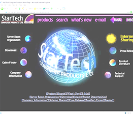 An early StarTech.com website in the 90s