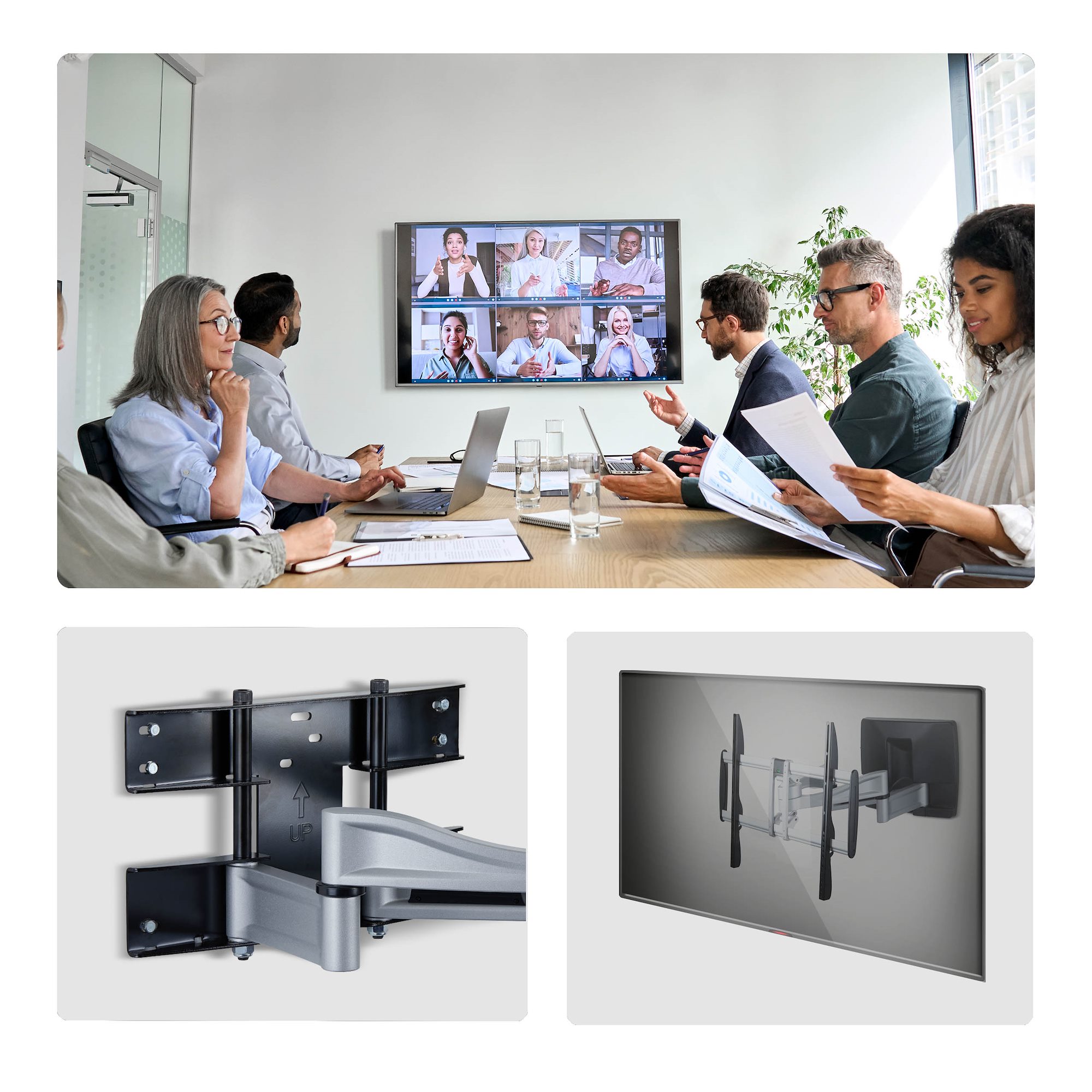 テレビ壁掛け金具／最大100インチ／耐荷重85kg／VESA 800x500対応