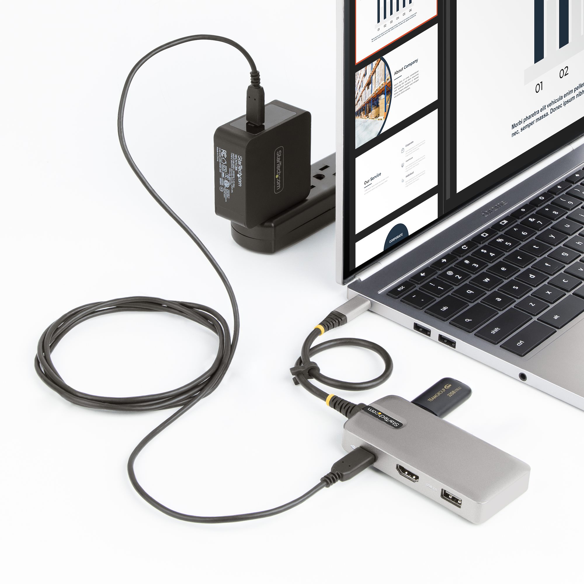 Adaptador Docking Station USB C a HDMI - Adaptadores Multipuertos