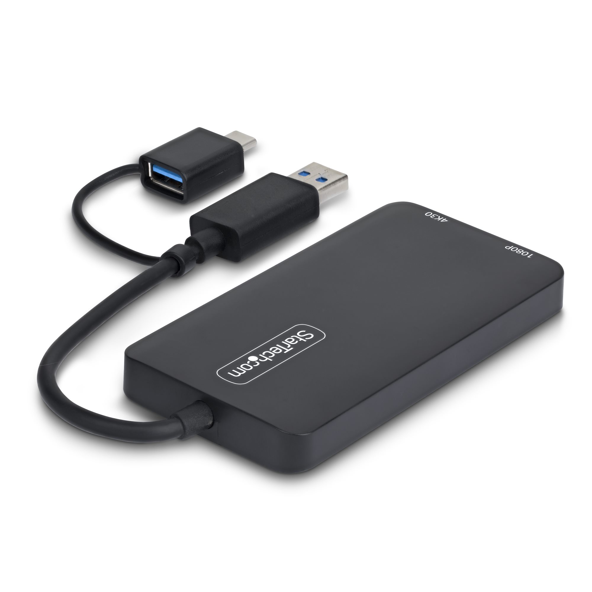 Connect two HDMI displays (1x 4K 30Hz and 1x 1080p) to a computer