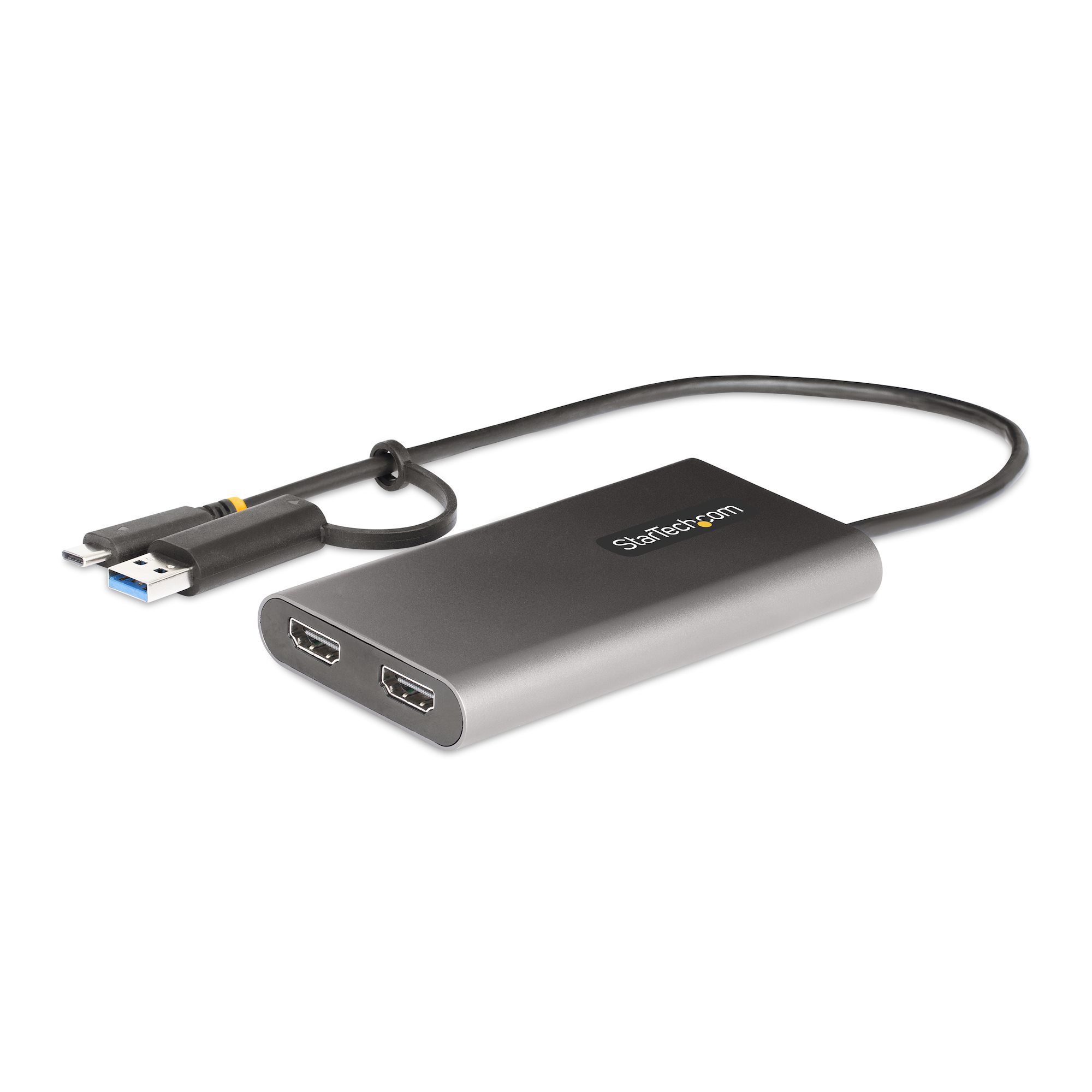 USB-C to Dual-HDMI Adapter, 4K 60Hz, PD USB-Cビデオアダプタ 日本