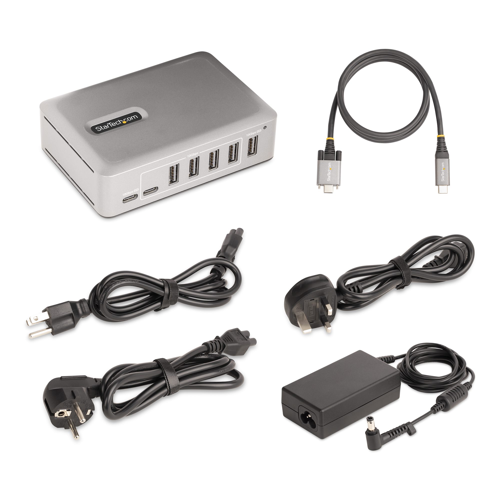 7-Port USB-C Hub, Self-Powered, 10Gbps - USB-C Hubs
