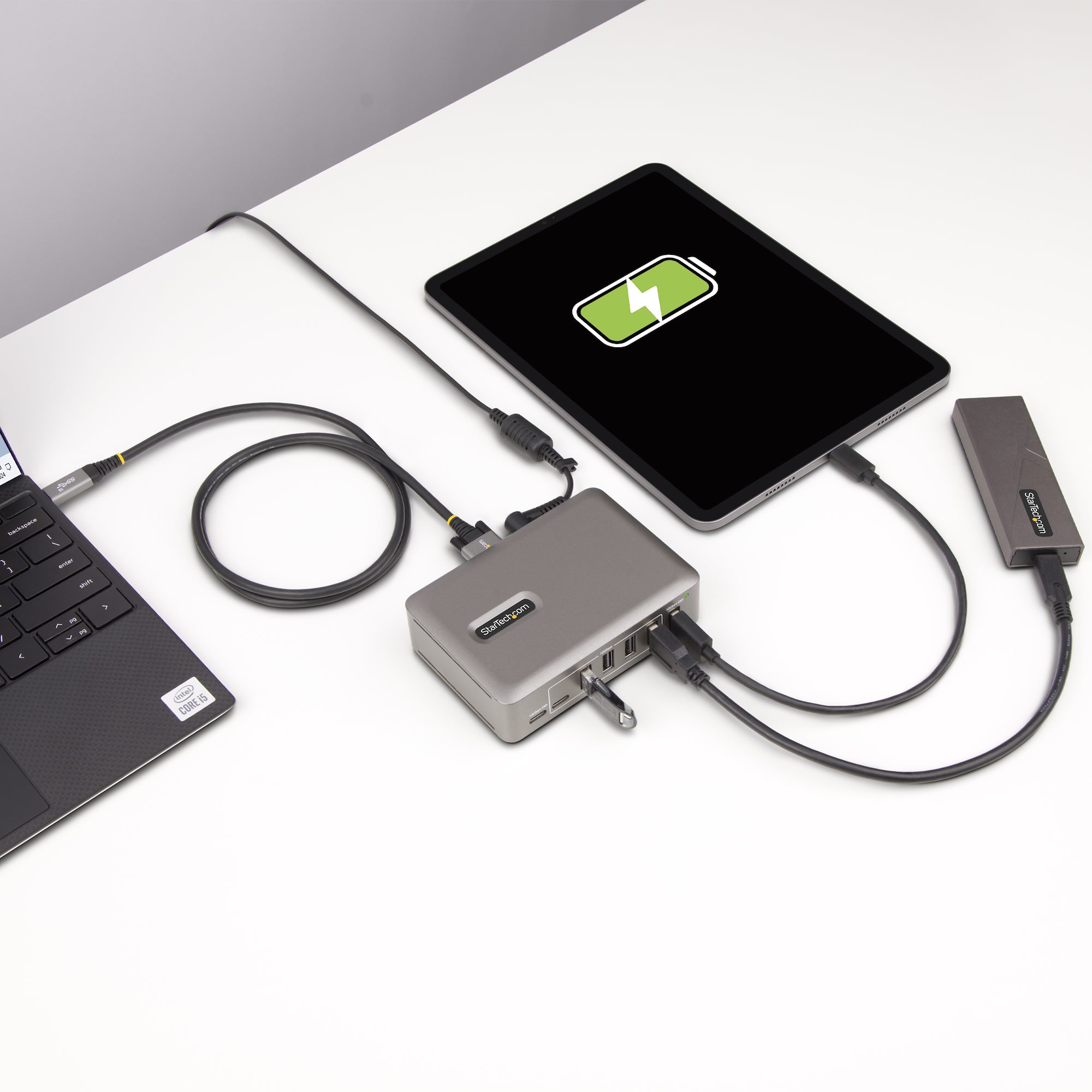 10-Port USB-C Hub, 8x USB-A 2x USB-C, Self-Powered W/ 6