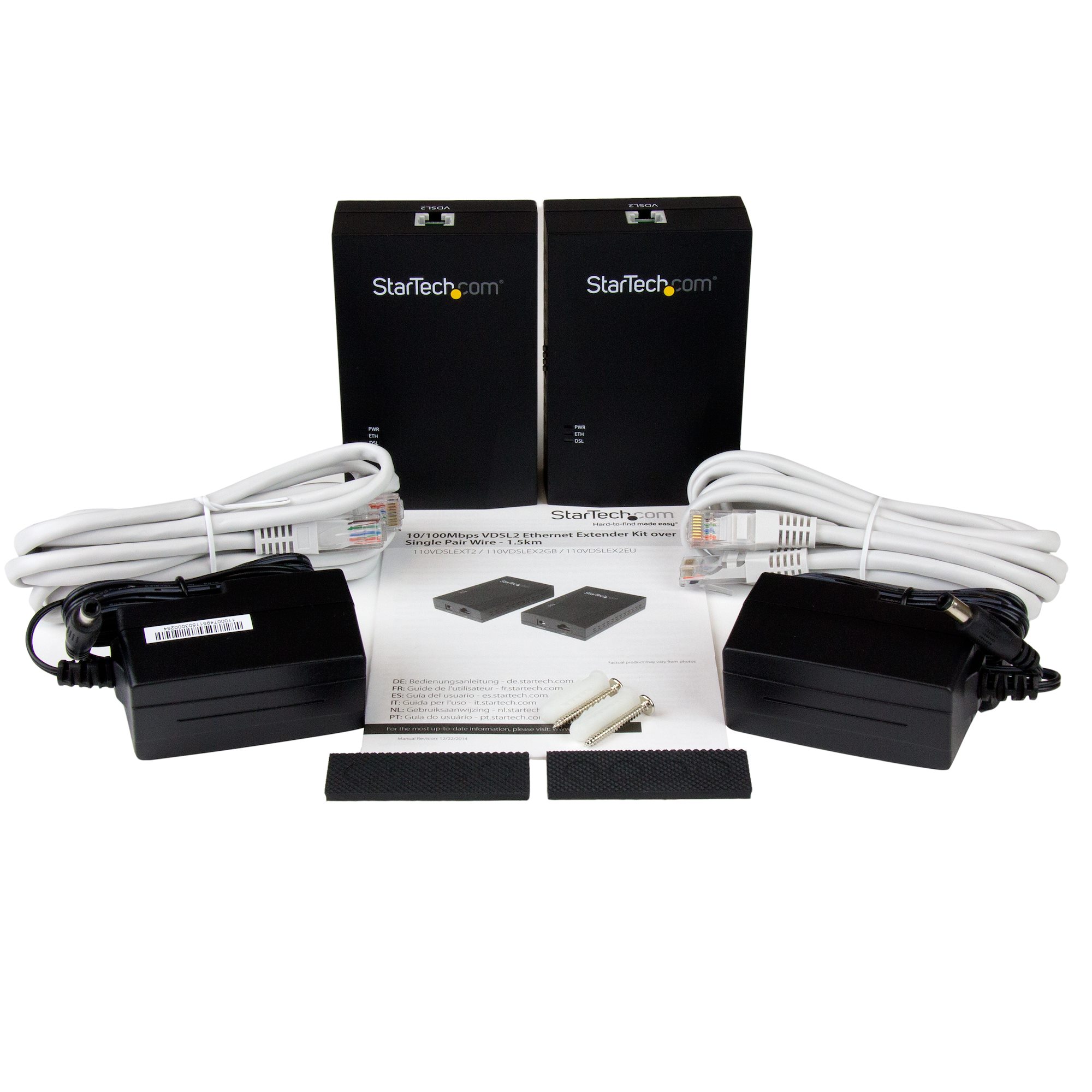 Kit Extender Ethernet VDSL2 StarTech – Estende La Rete Fino A 1 Km Su Doppino Telefonico, Velocità 300 Mbps