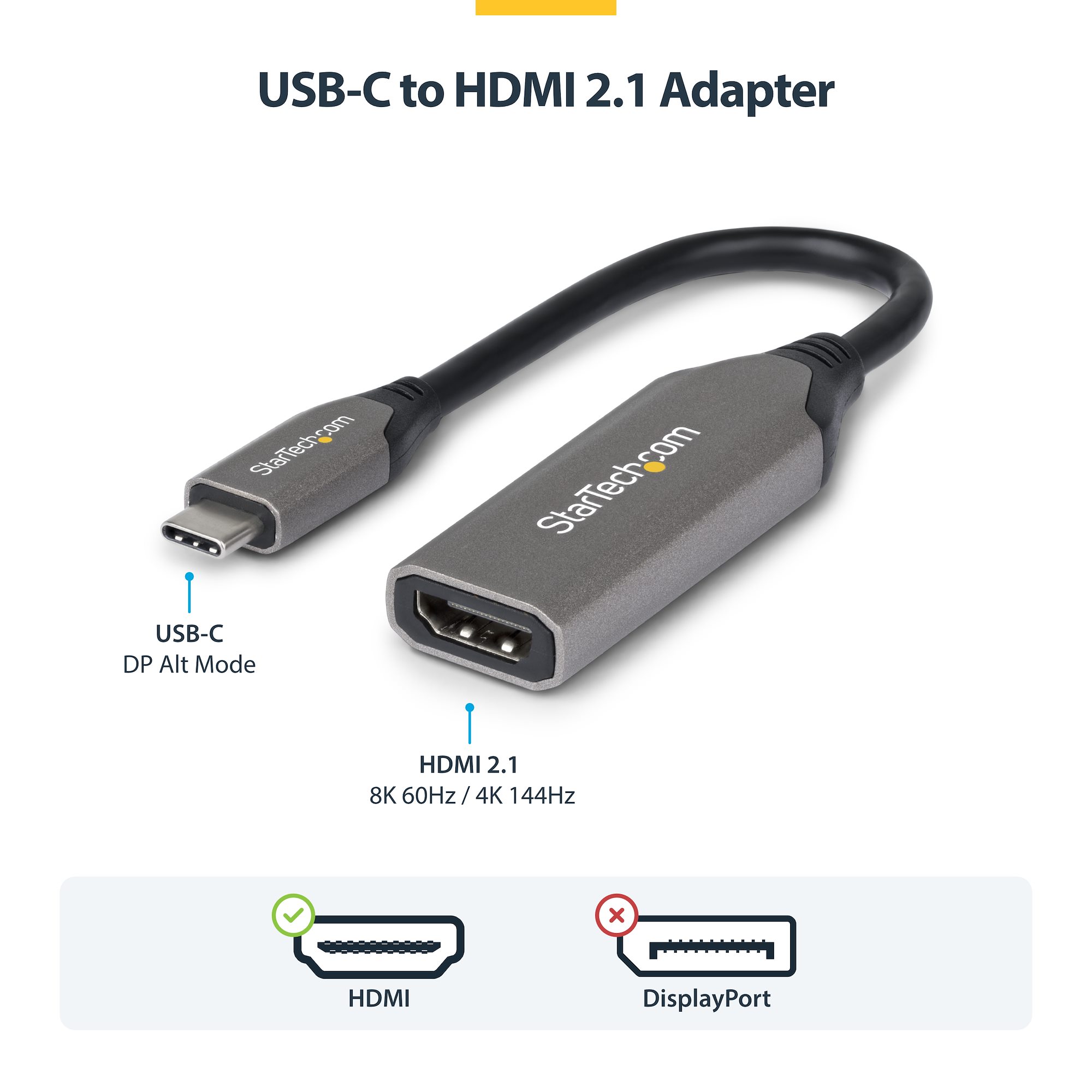 USB-C機器をHDMIディスプレイに接続。HDR10+映像対応で、最大8K 60Hzの