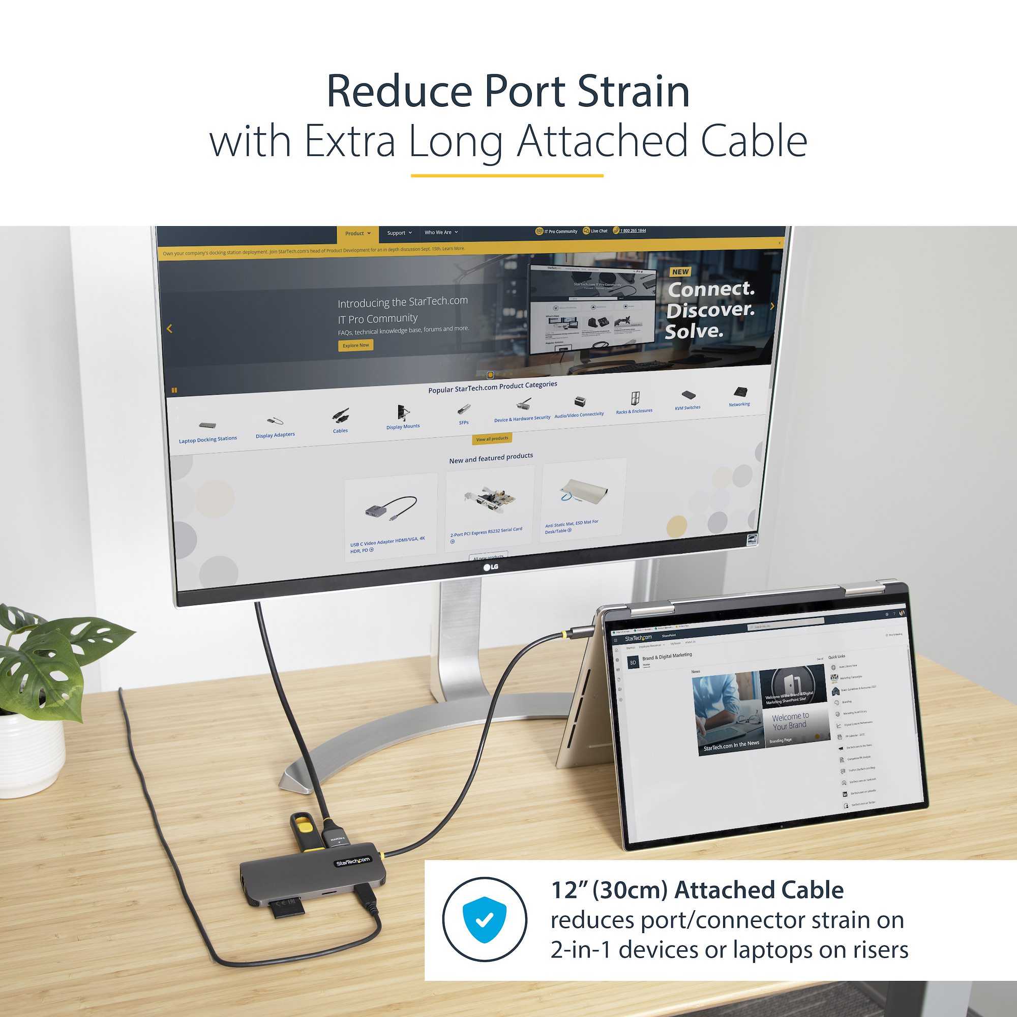 StarTech.com USB-C HDMI マルチモニター アダプター USB C to Quad HDMI Adapter, USB-C to 4x HDMI Monitor