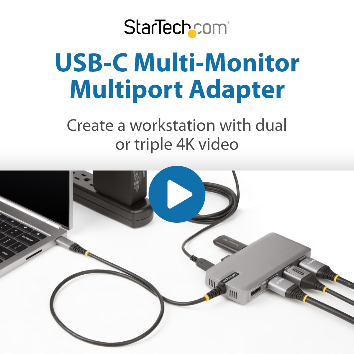 【未使用】StarTech.com USB-C マルチモニターアダプタ 3ポート Amazon.co.jp: StarTech.com USB-C - HDMIマルチモニター