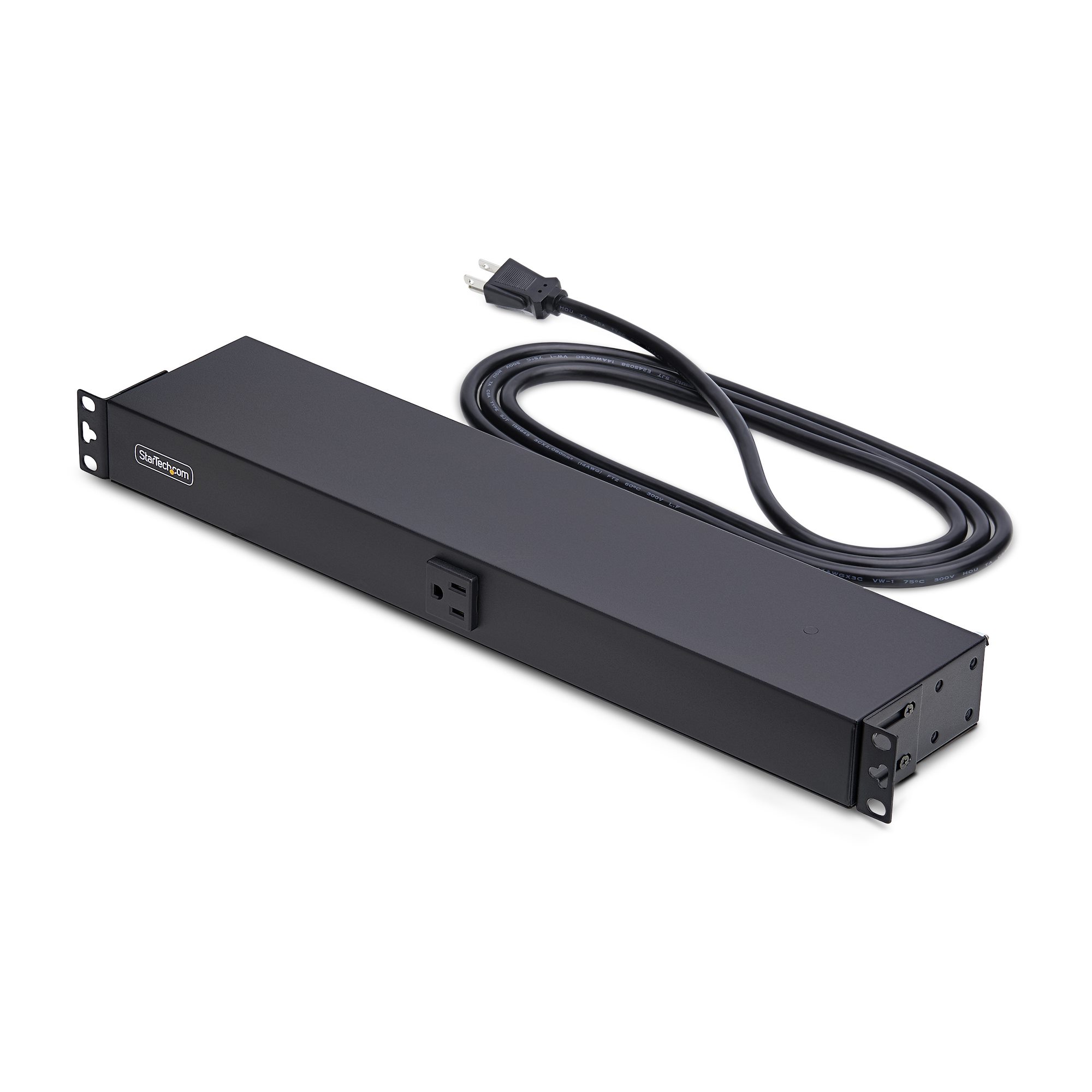 13-Outlet Rackmount PDU, 1U Server Power Strip with 1x Front and