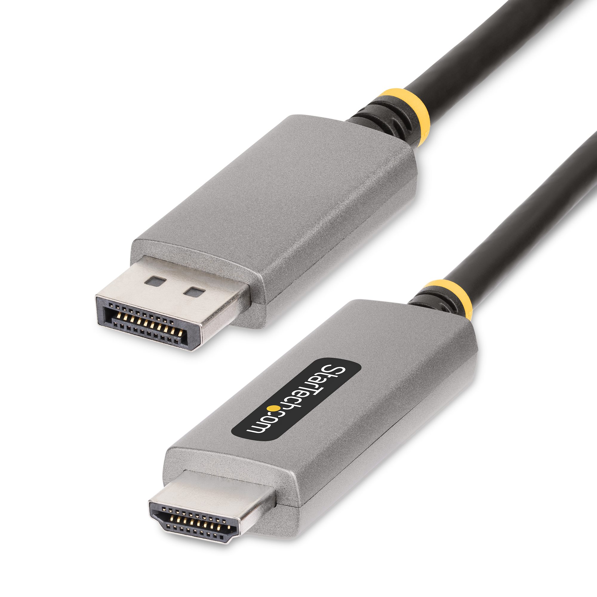 DisplayPort 1.4 - HDMI 2.1変換ケーブル／2m／8K60Hz/4K144Hz／オス - オス／HDR10／HDCP  2.3／7.1chオーディオ／ブラック／ディスプレイ モニター 変換アダプター／ディスプレイポート コンバーター