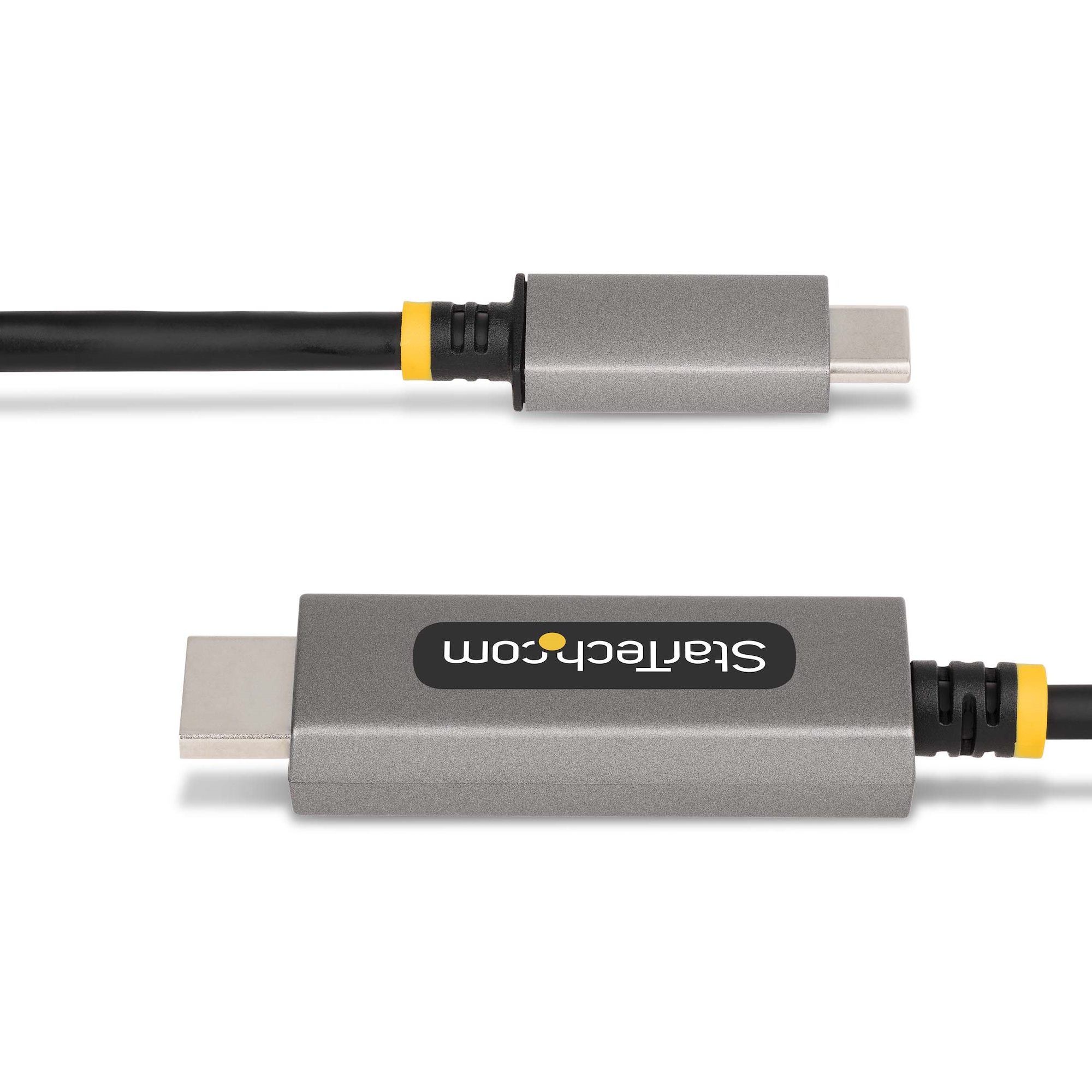135B-USBC-HDMI212M - StarTech.com Câble Adaptateur USB-C vers HDMI de 2m,  8K 60Hz/4K 144Hz, HDR10 - Cordon USB Type-C vers HDMI 2.1 - Compatible USB-C  DP Alt Mode/USB4/Thunderbolt 3/4 - Câble de Conversion