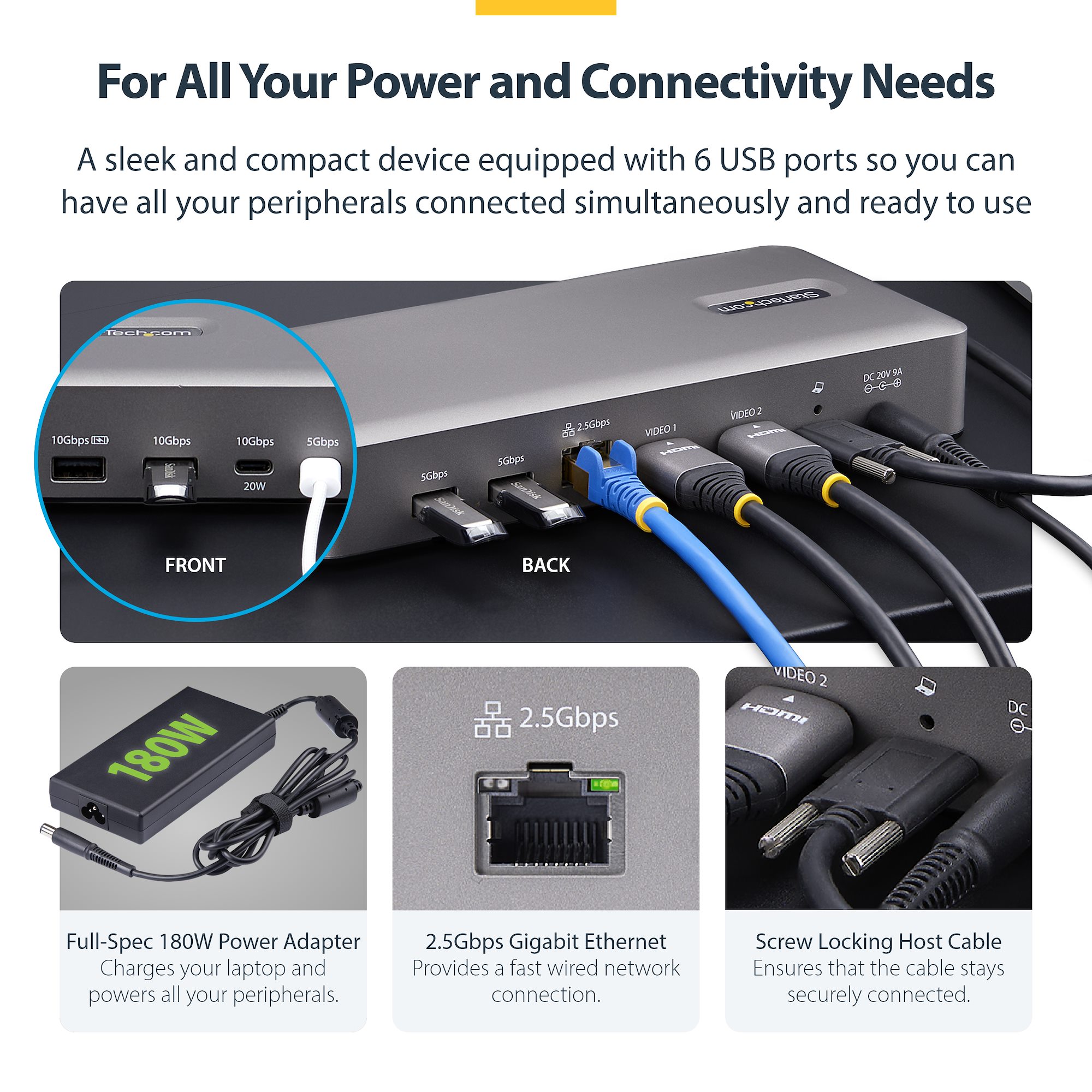 ドッキングステーション／USB4接続／デュアルモニター／4K60Hz 4:4:4