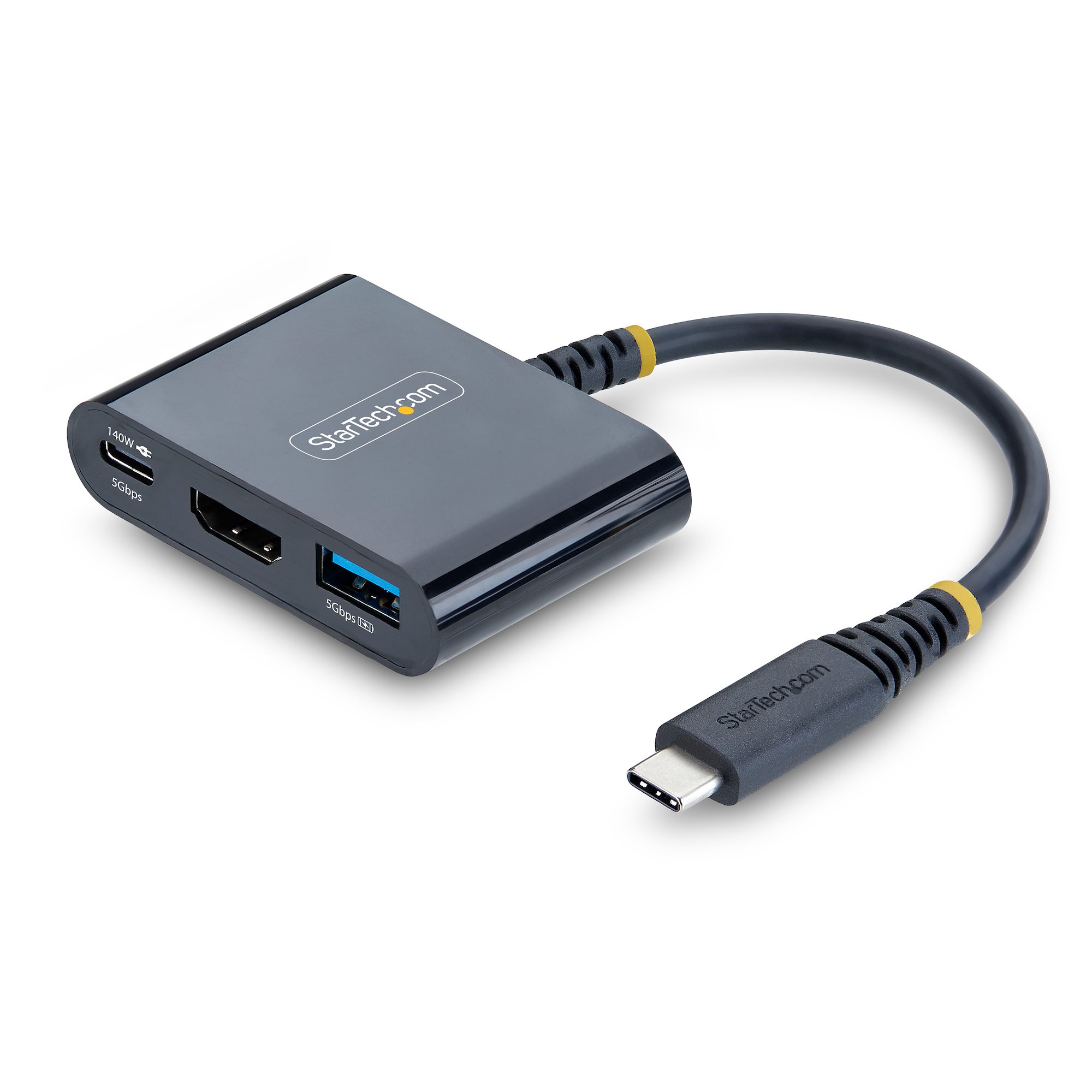 HDMIディスプレイ接続、USB-A 5Gbps、USB-C 5Gbps対応140W PD
