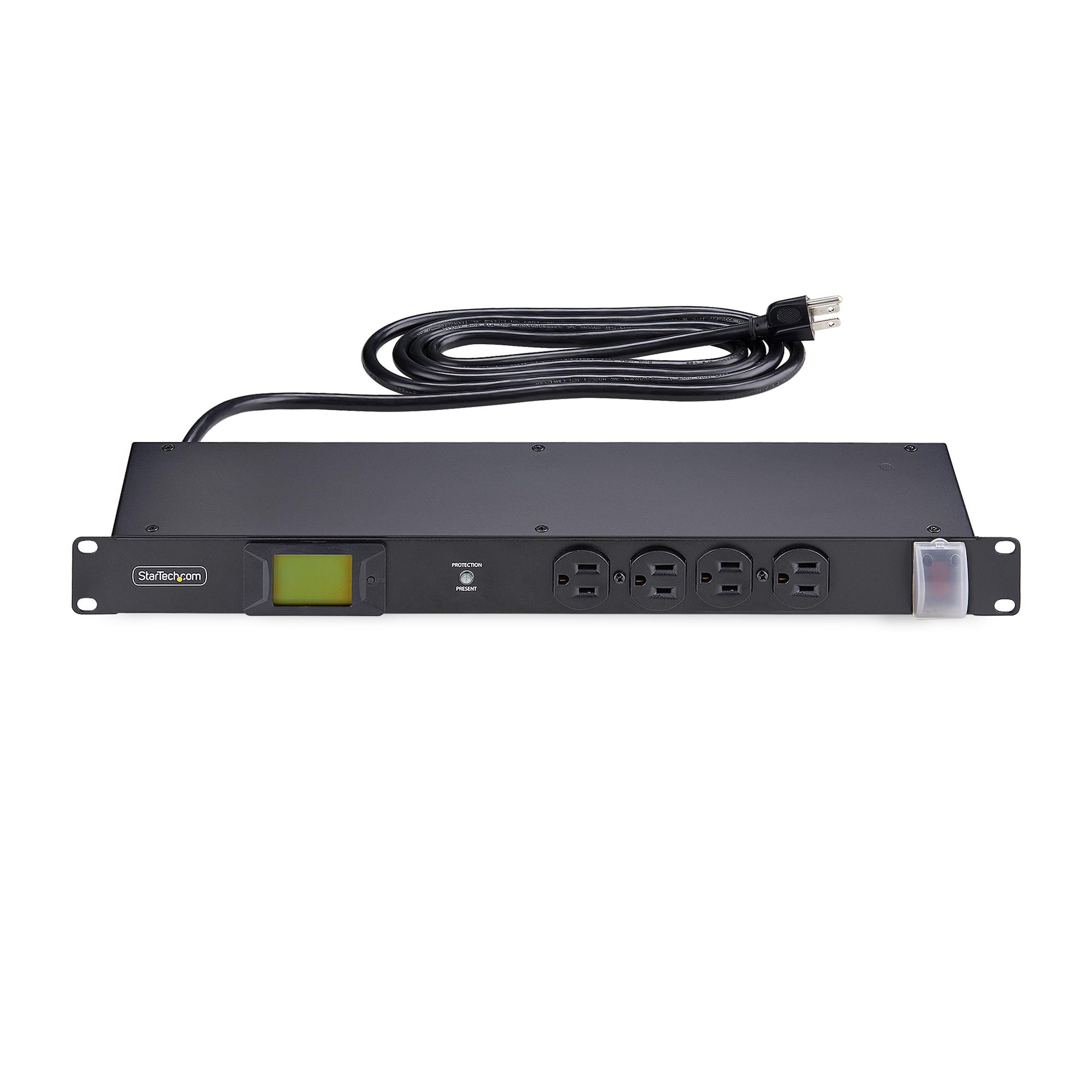 Unit 8 Outlet 1U Rack Mount PDU Power Strip - Surge Protected Server ...
