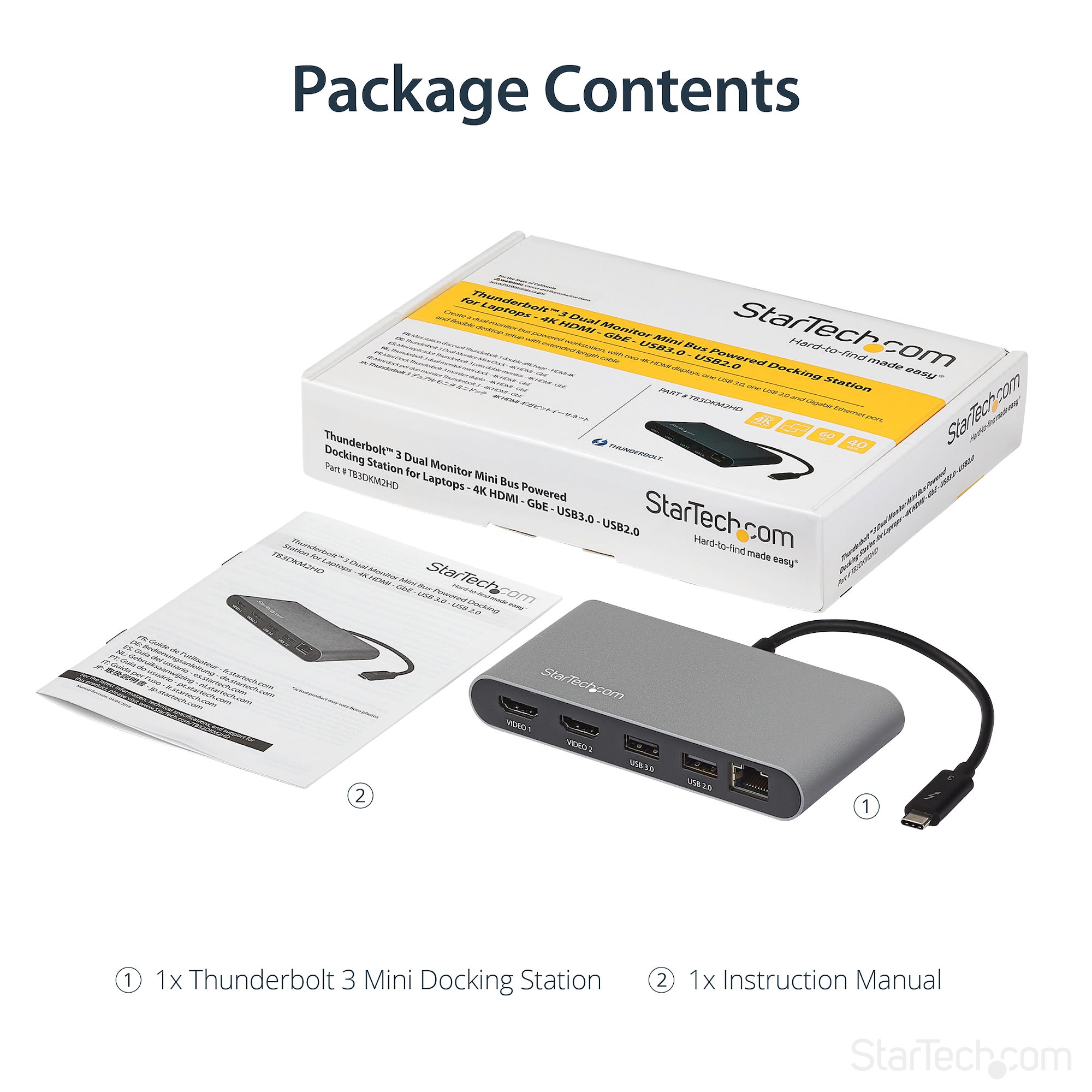 マルチポートアダプター／Thunderbolt 3接続／デュアルモニター