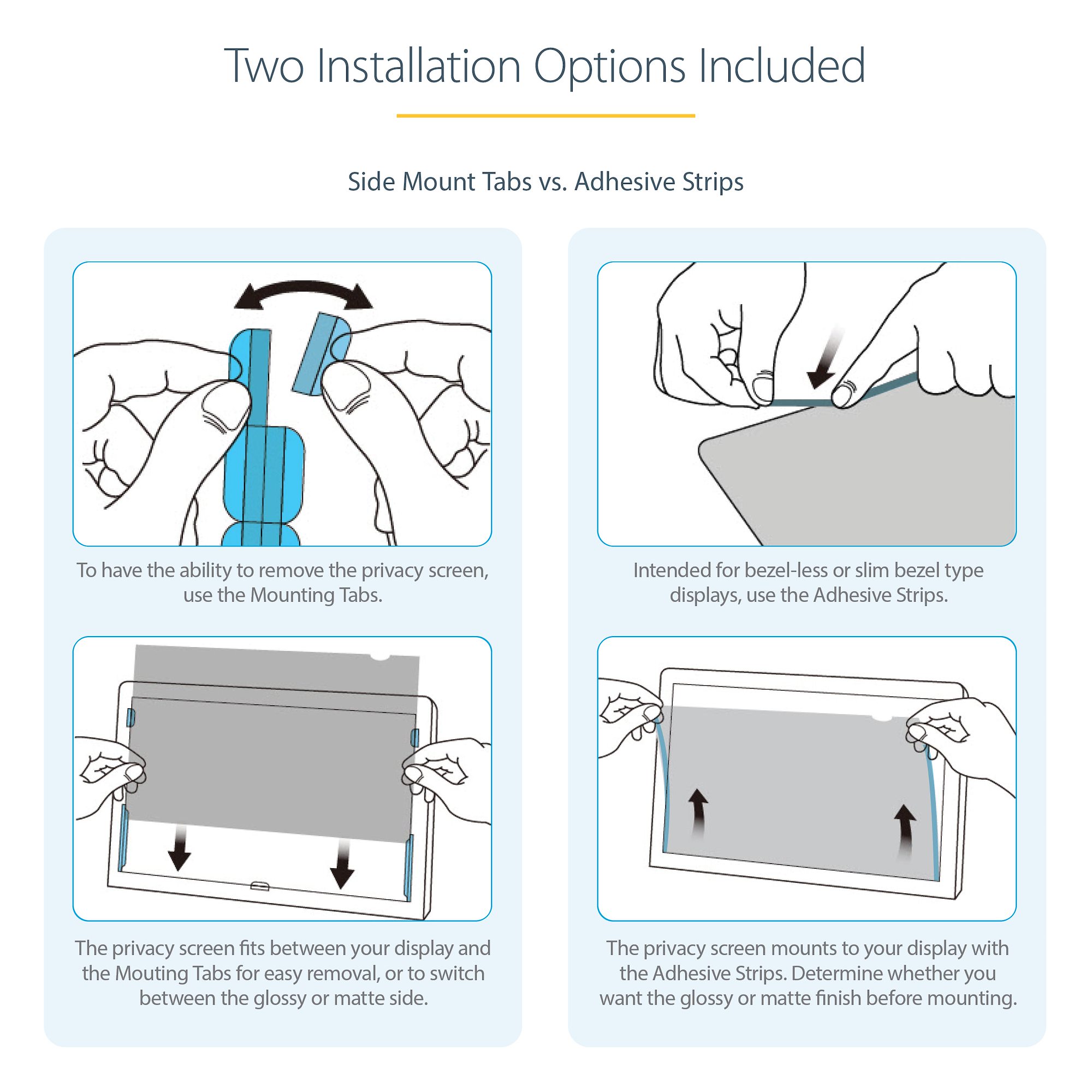 Here's the difference between the Privacy Screen Protector & the Clear