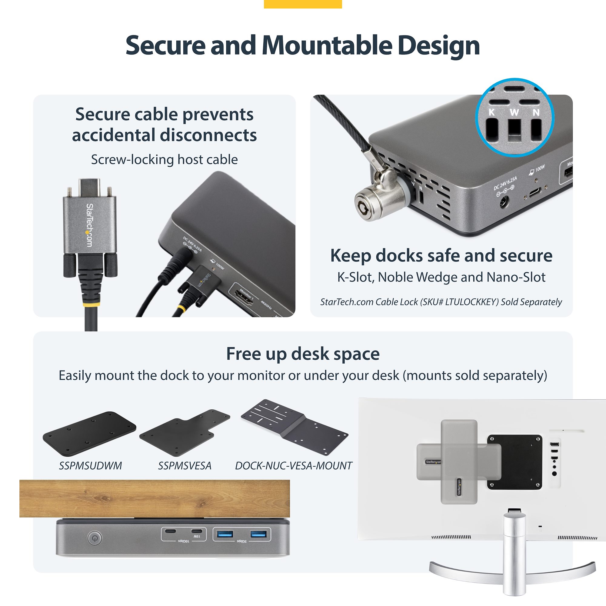 ドッキングステーション／USB-C接続／2画面／4K60Hz HDMI／100W PD／2x