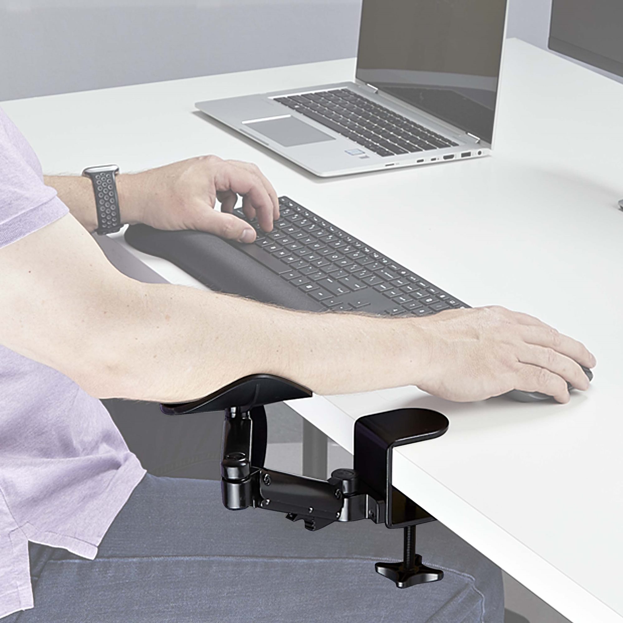 Accoudoir Ergonomique De Bureau — Support Bras Réglable, Pliable, Pour Études/Télétravail