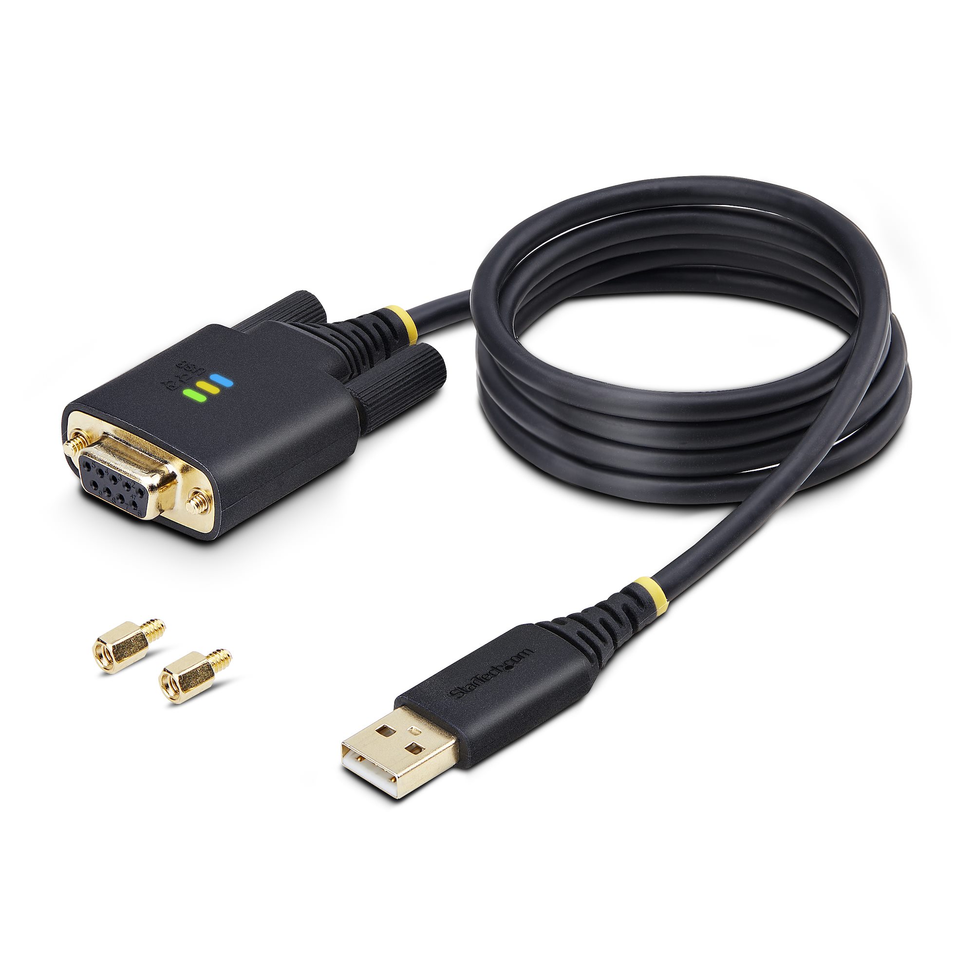 3ft (1m) USB to Null Modem Serial Cable - シリアルカード 
