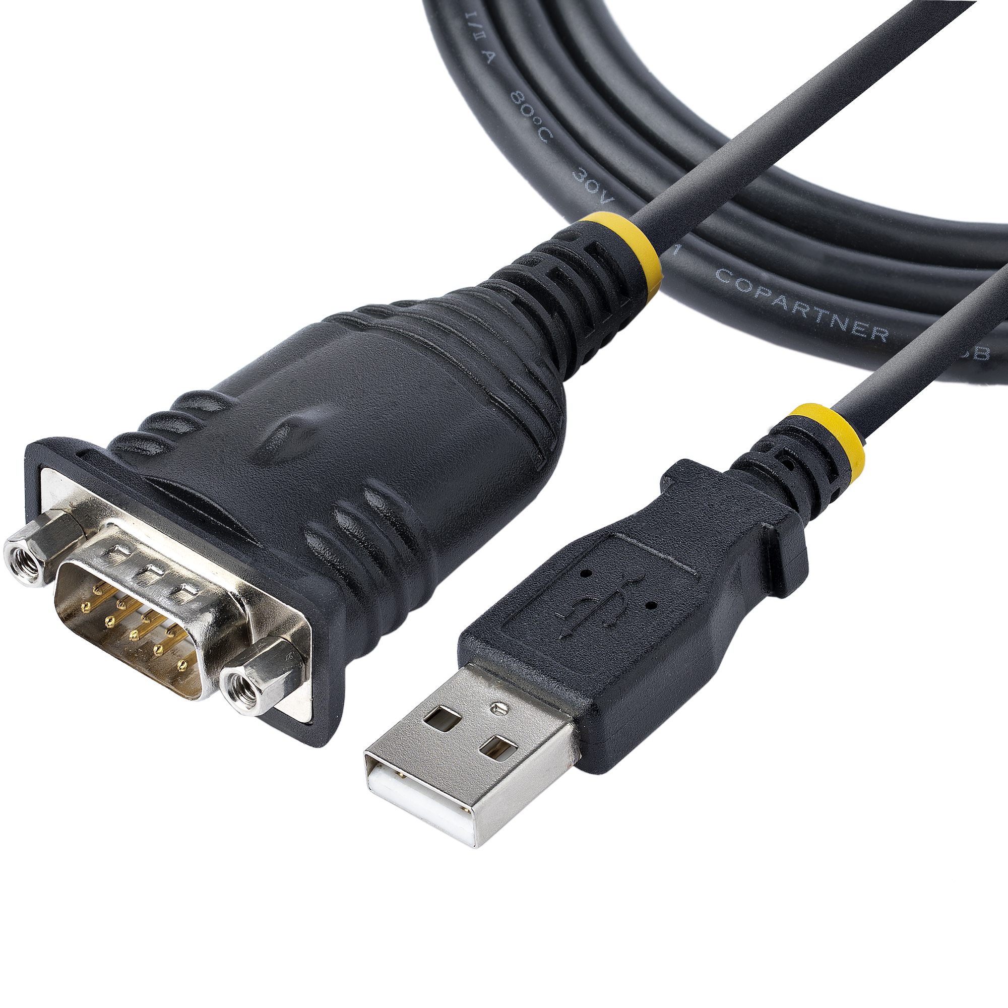 Cable Adaptador 1m USB a Serie DB9 RS232 - Tarjetas y Serie | StarTech.com España