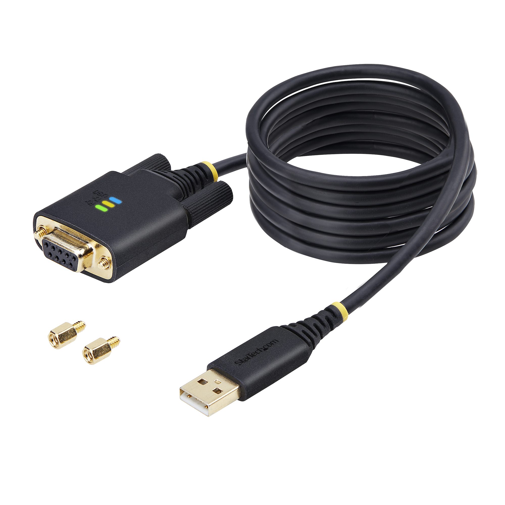 クロス接続。利用可能なUSB-Aポート経由でパソコンに1口のRS232C