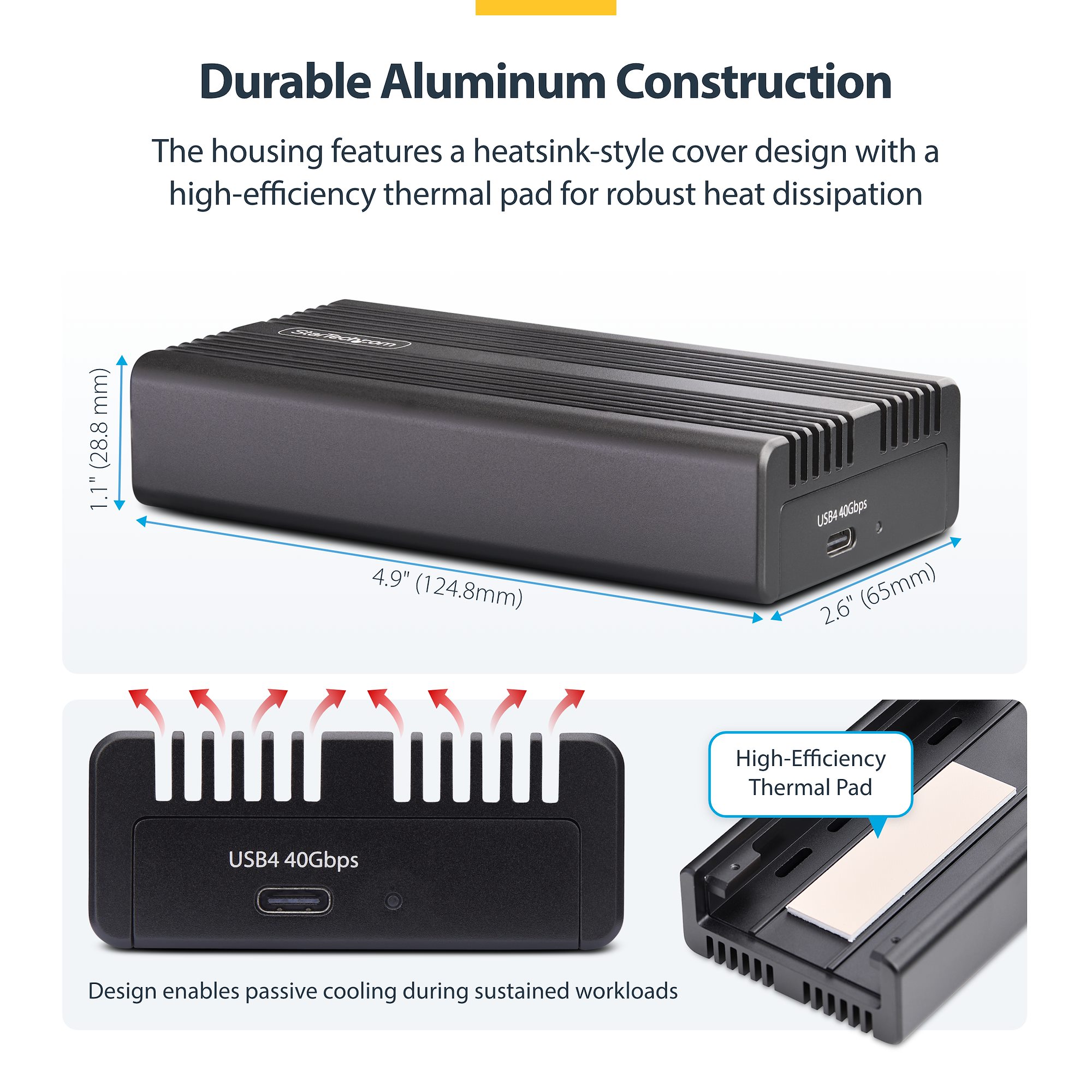 （1TB付属）M.2 NVMe SSDケース（40Gbps対応） Amazon.com: ANYOYO 40Gbps M.2 NVMe SSD Enclosure with Aluminum