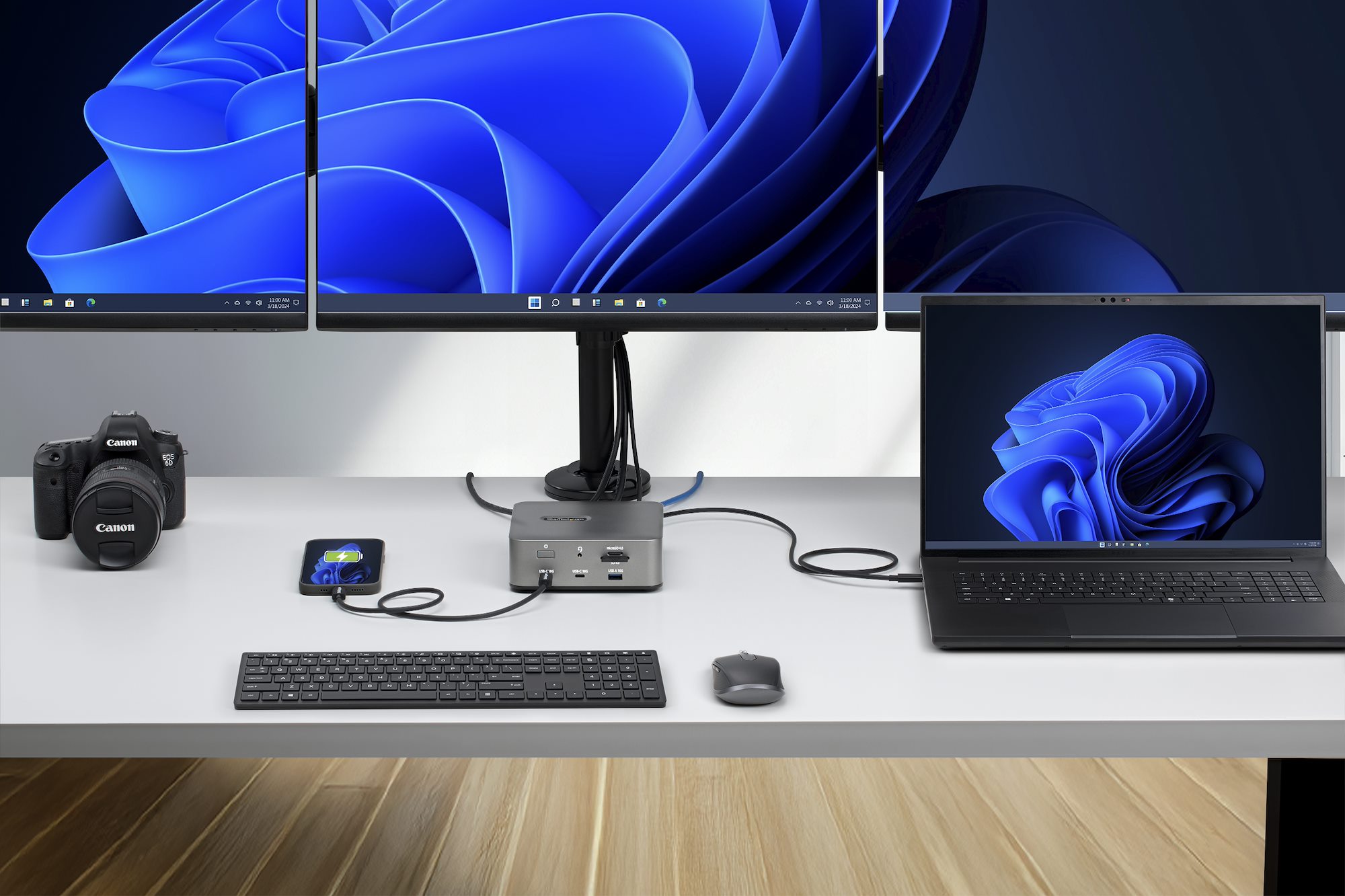 Docking station per laptop USB-C, hub 7 in 1 con HDMI 4K, 2 USB 3.1, 100 W PD, dock universale per MacBook Pro/Air/Dell/HP/Surface/Lenovo