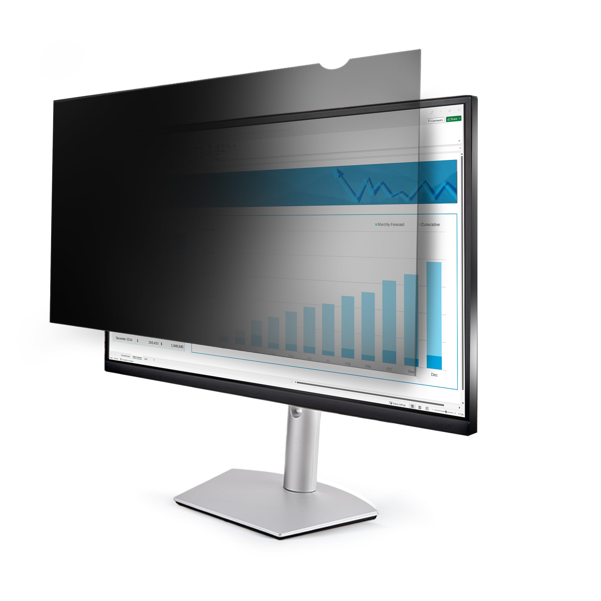 25-inch 16:9 Computer Monitor Privacy Screen, Anti-Glare Privacy 
