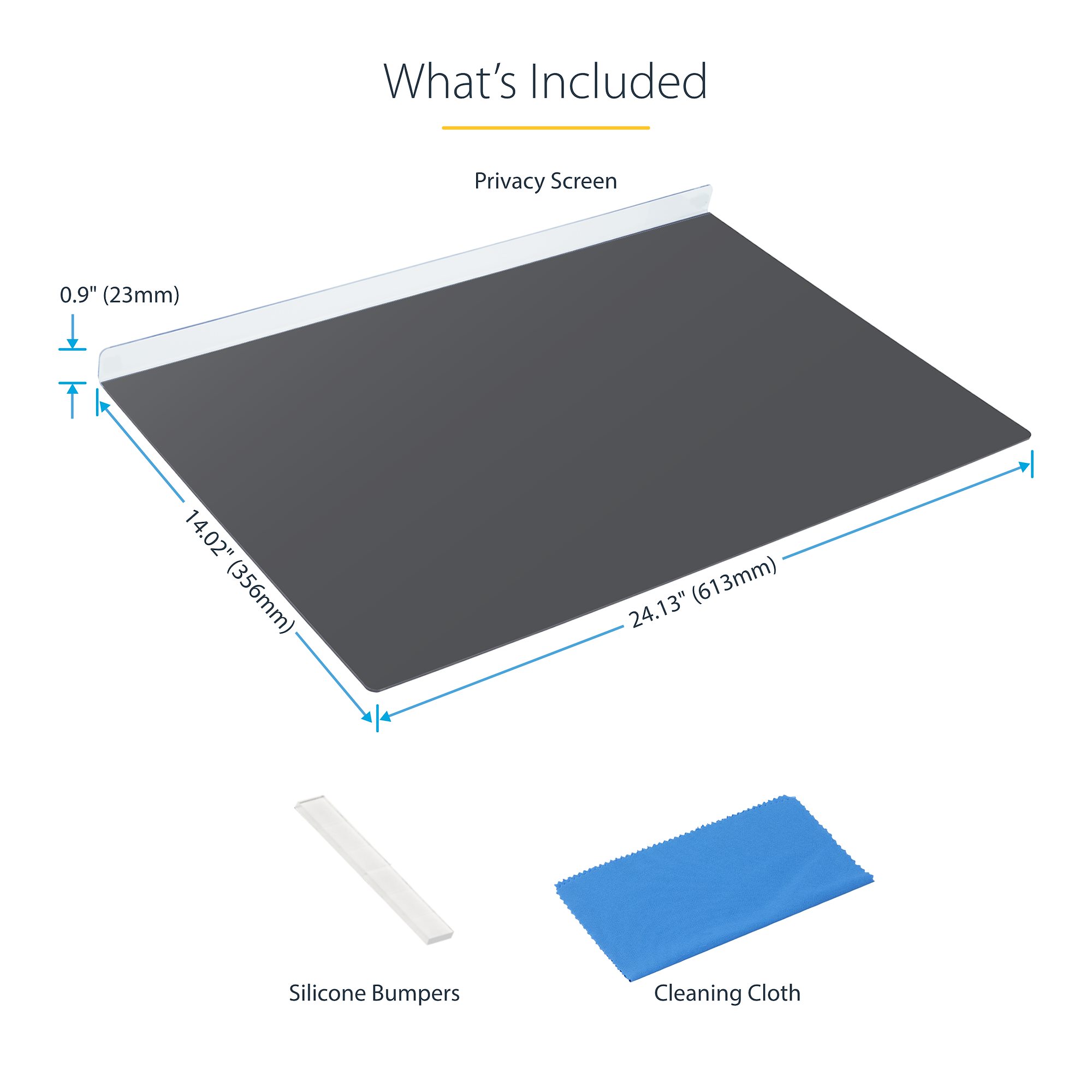 2-Pack] Monitor Privacy Screen 27 Inch - Removable Computer Screen Privacy Shield 27 In 16