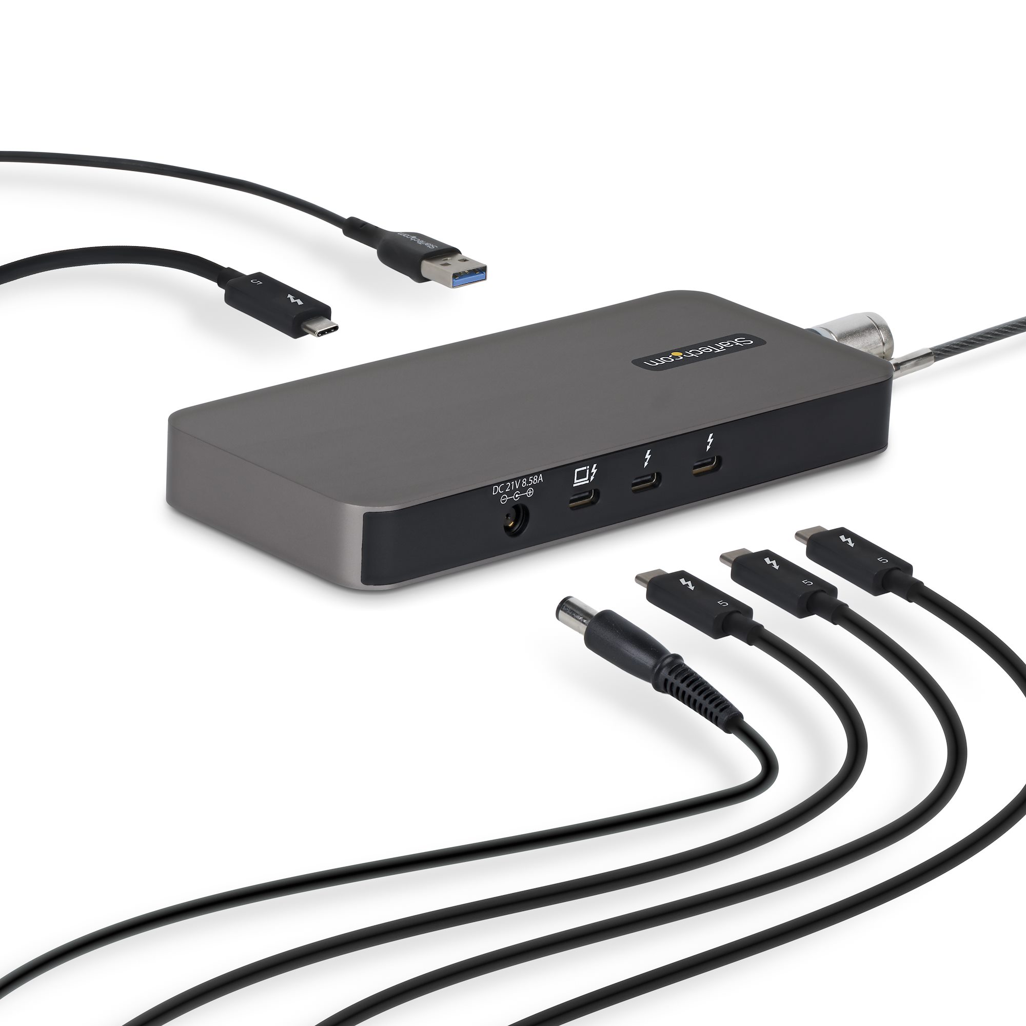 4-Port Thunderbolt™ 5 Hub with Thunderbolt™ Share KVM, 80/120Gbps