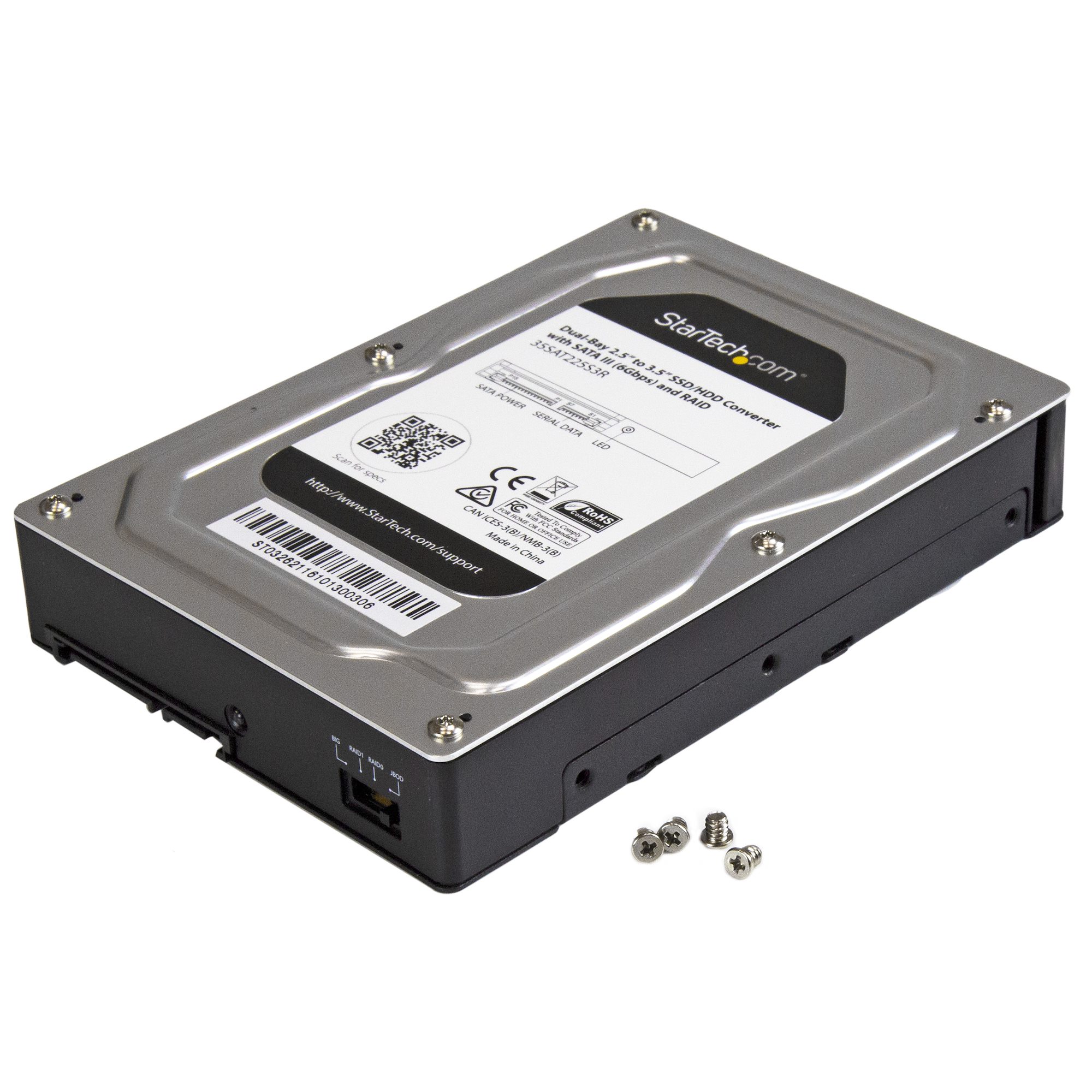 Universal 5.25 Open or 3.5 HDD to 3.5 HDD or 2.5 Multiple HDD Bracket  HDD-25-35