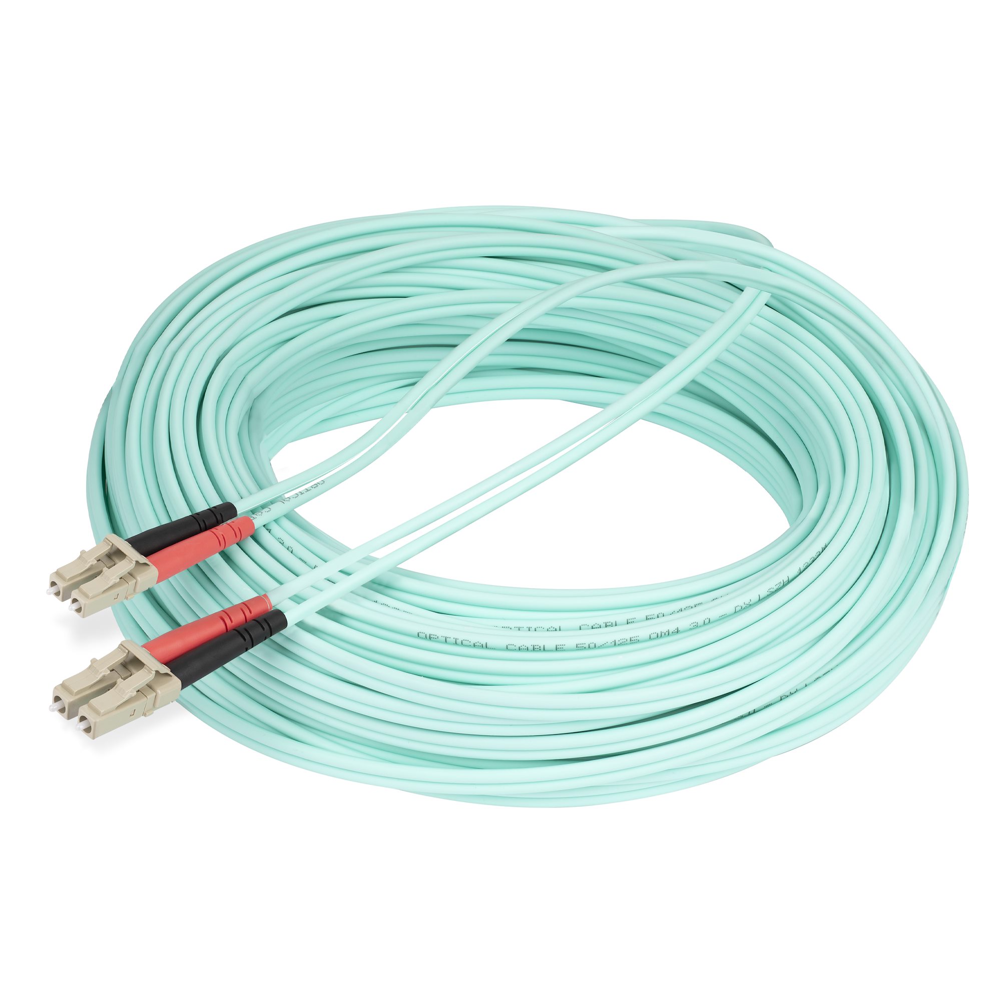 20m LC/UPC OM4 Fiber Cable, LSZH Cord - Fiber Optic Cables & Adapters, Cables