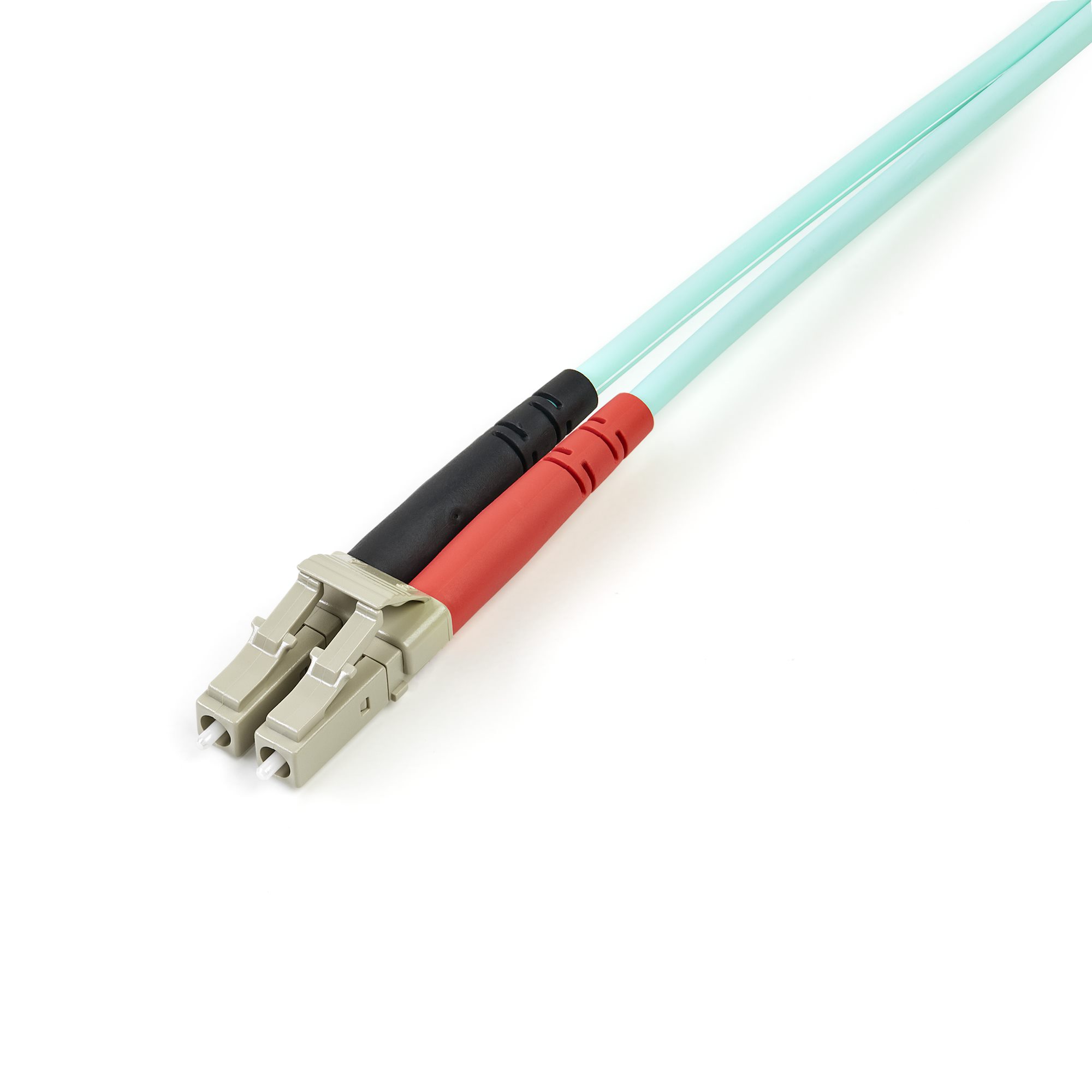 Câble Fibre Optique Multimode de 5m LC/UPC à LC/UPC OM4, Fibre Zipcord  50/125µm LOMMF/VCSEL, Réseaux 100G, Faible Perte d'Insertion, Cordon de