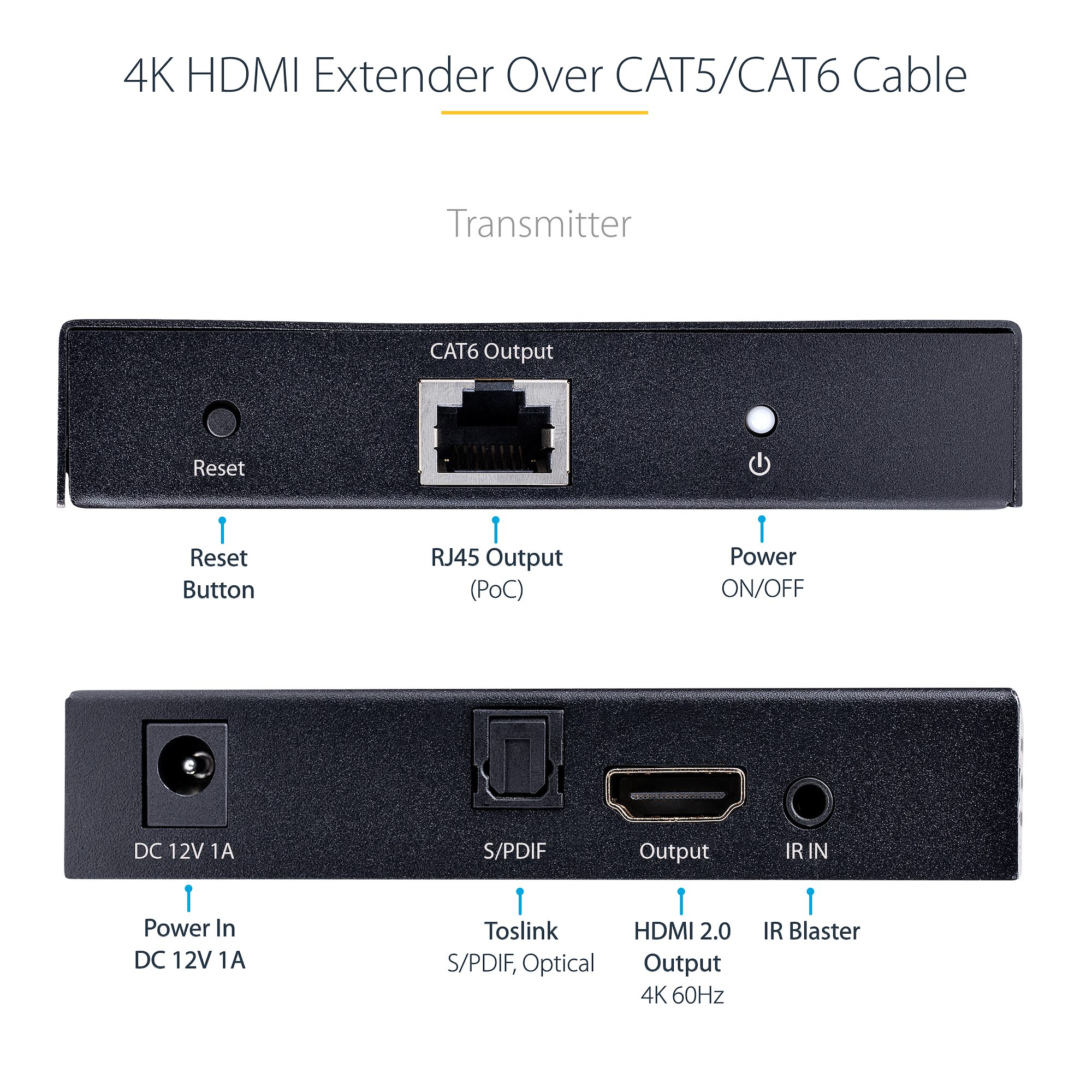 4K HDMI Extender, 4K 60Hz - HDMI® Extenders