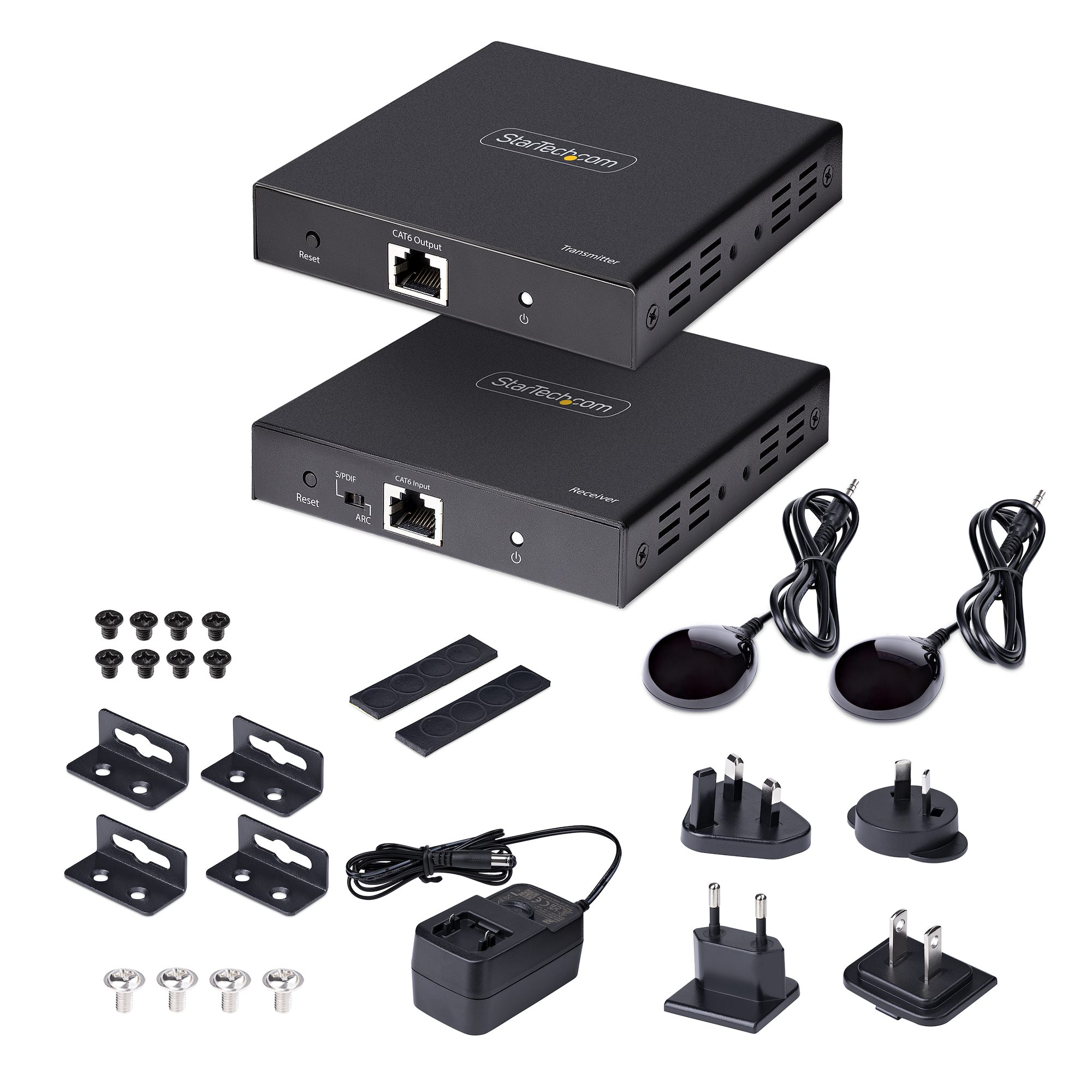 StarTech.com Rallonge HDMI Cat6/Cat5 - Extendeur HDMI/Vidéo 4K30Hz/39m ou  1080p/70m - Prolongateur HDMI sur Ethernet/RJ45 - Extender HDMI avec Kit