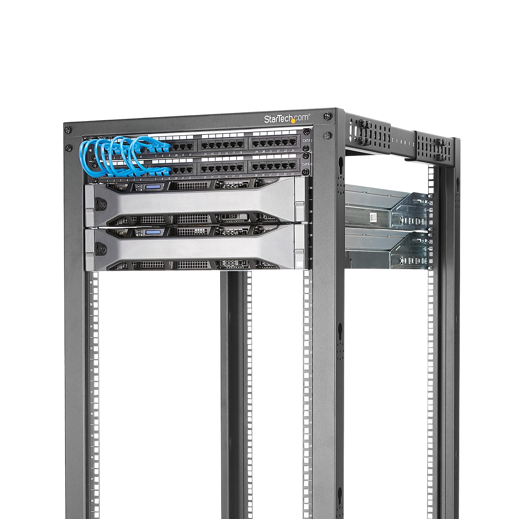 42u Rack Peripherals Eaton Rail Rack 42u 42U 19in Open Frame Server Rack 23-41in - Server ...