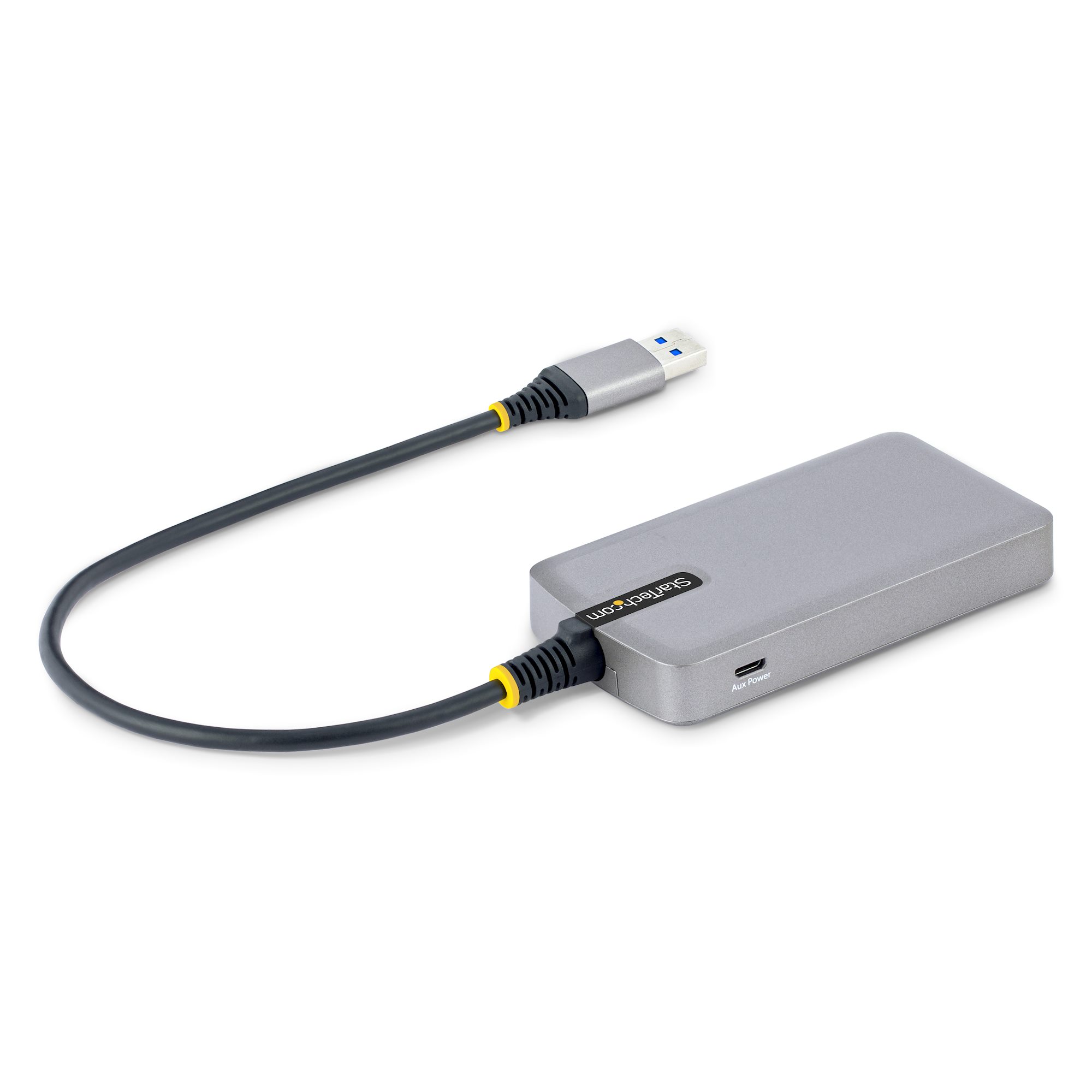 StarTech.com Hub USB 3.0 à 4 ports avec interrupteurs marche/arrêt pour  chaque port USB - Multiprise USB 3.0 vers 4x USB-A (HB30A4AIB) -  concentrateur (hub) - 4 ports