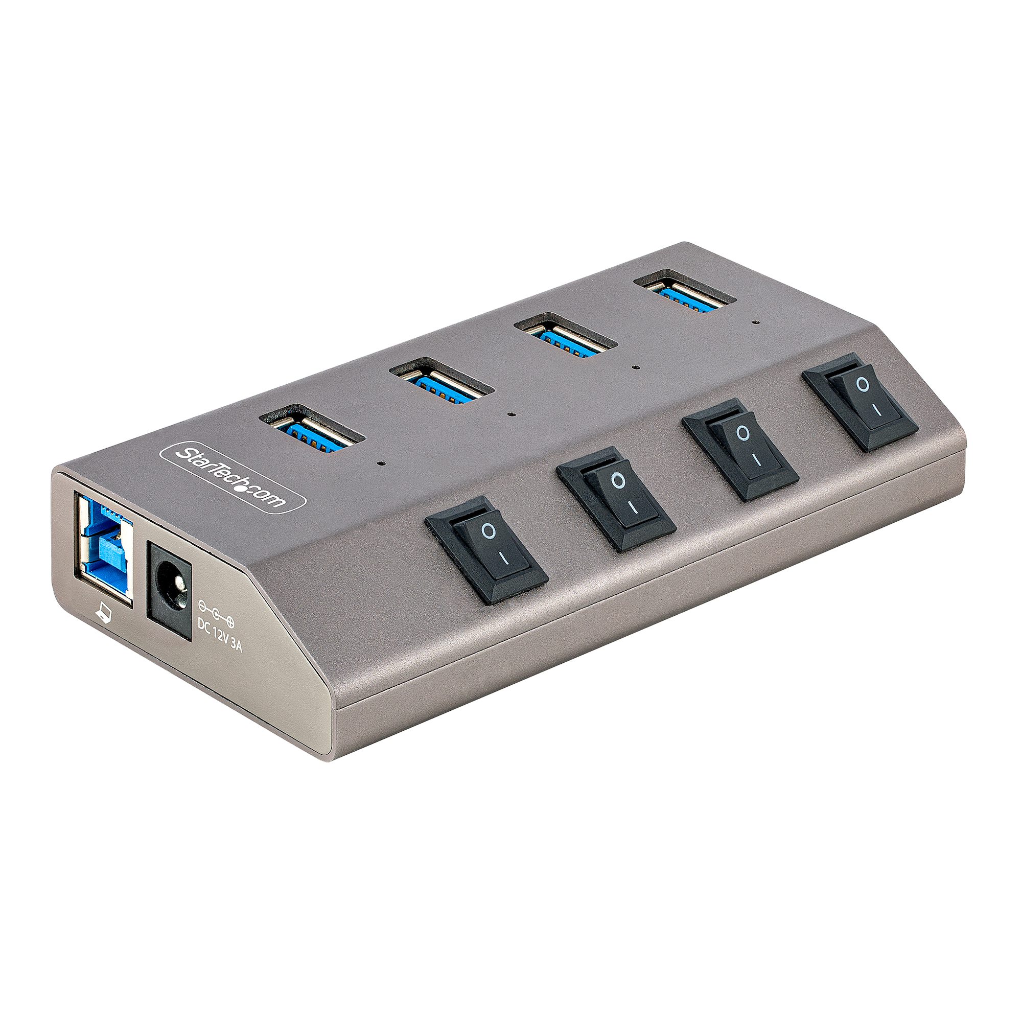 4-Port USB 3.0 Hub Mit Netzteil, 5Gbit/s - USB-A Hubs