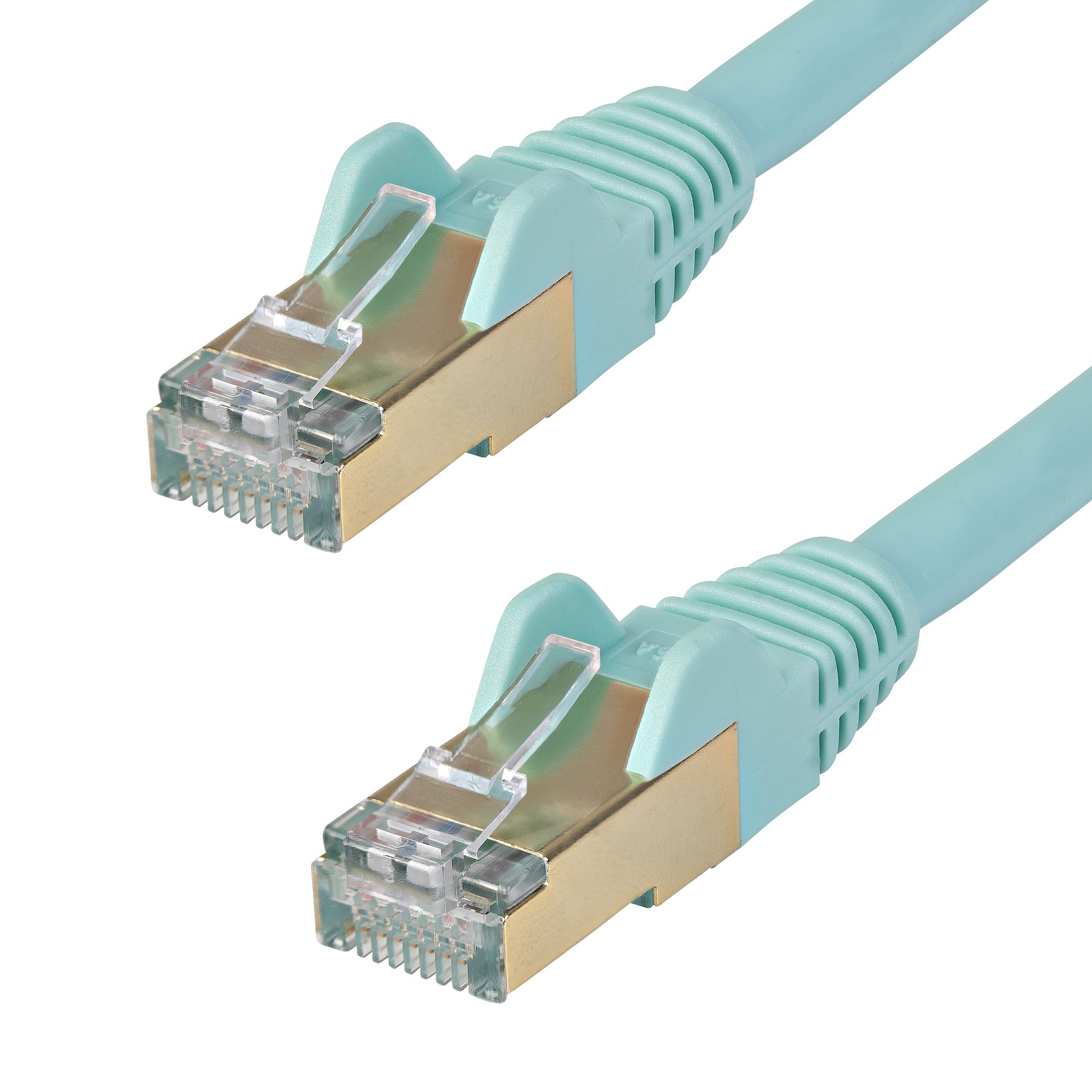Cable Matters 5-Pack Snagless Cat 6a Shielded Ethernet Cable in Black 5 Feet SSTP, SFTP Cat6a 