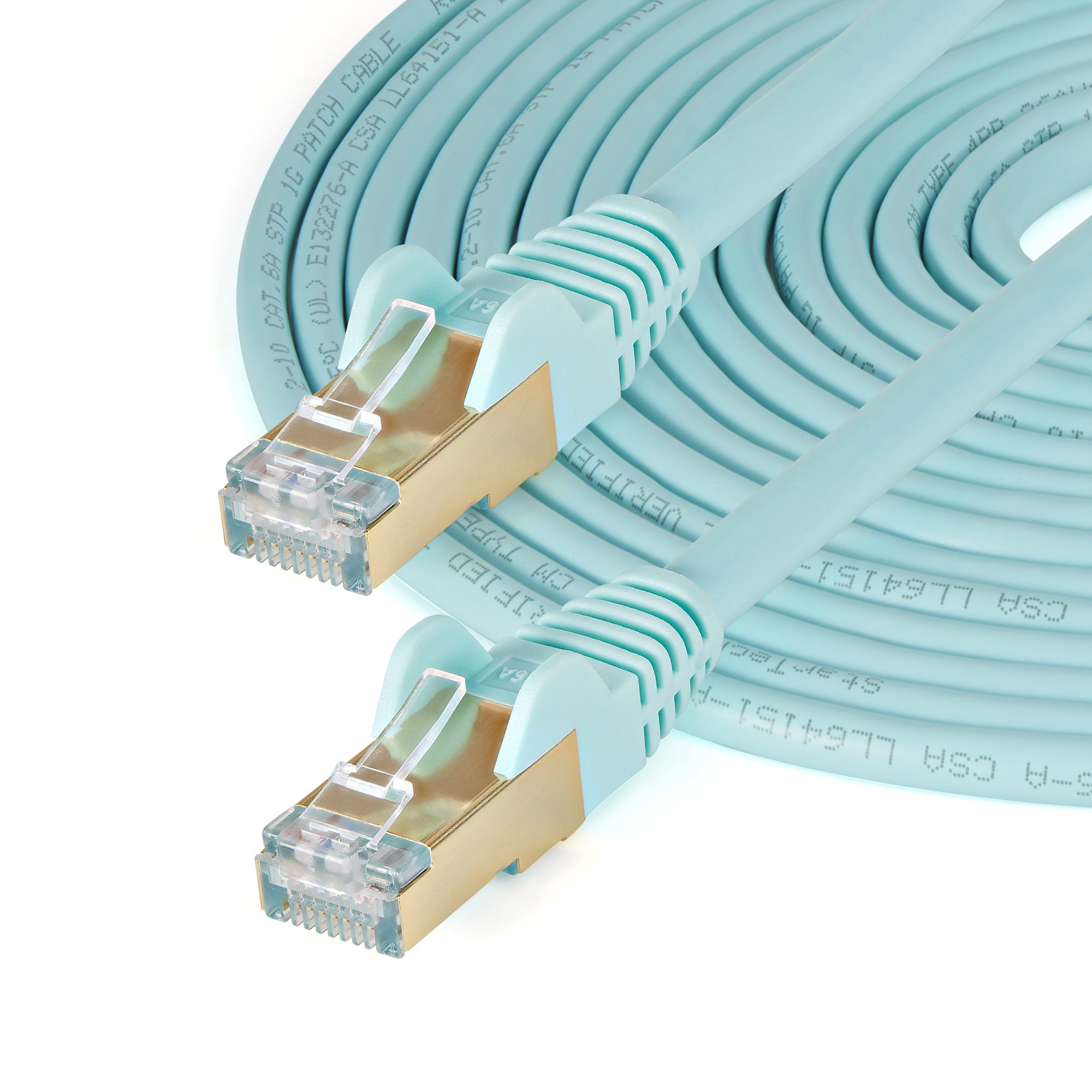Cable Aqua CAT6a Cable 7.5 m (6ASPAT750CMAQ) Cat 6a Cables United