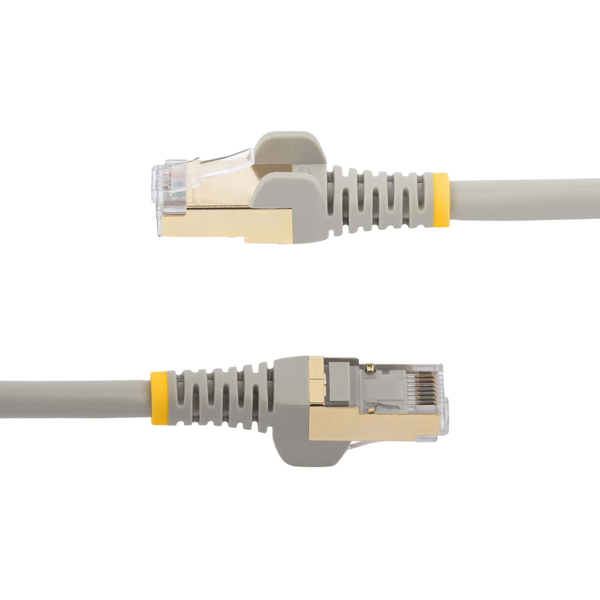 StarTech.com 6 ft CAT6a Ethernet Cable - 10 Gigabit Category 6a Shielded  Snagless RJ45 100W PoE Patch Cord - 10GbE Gray UL/TIA Certified