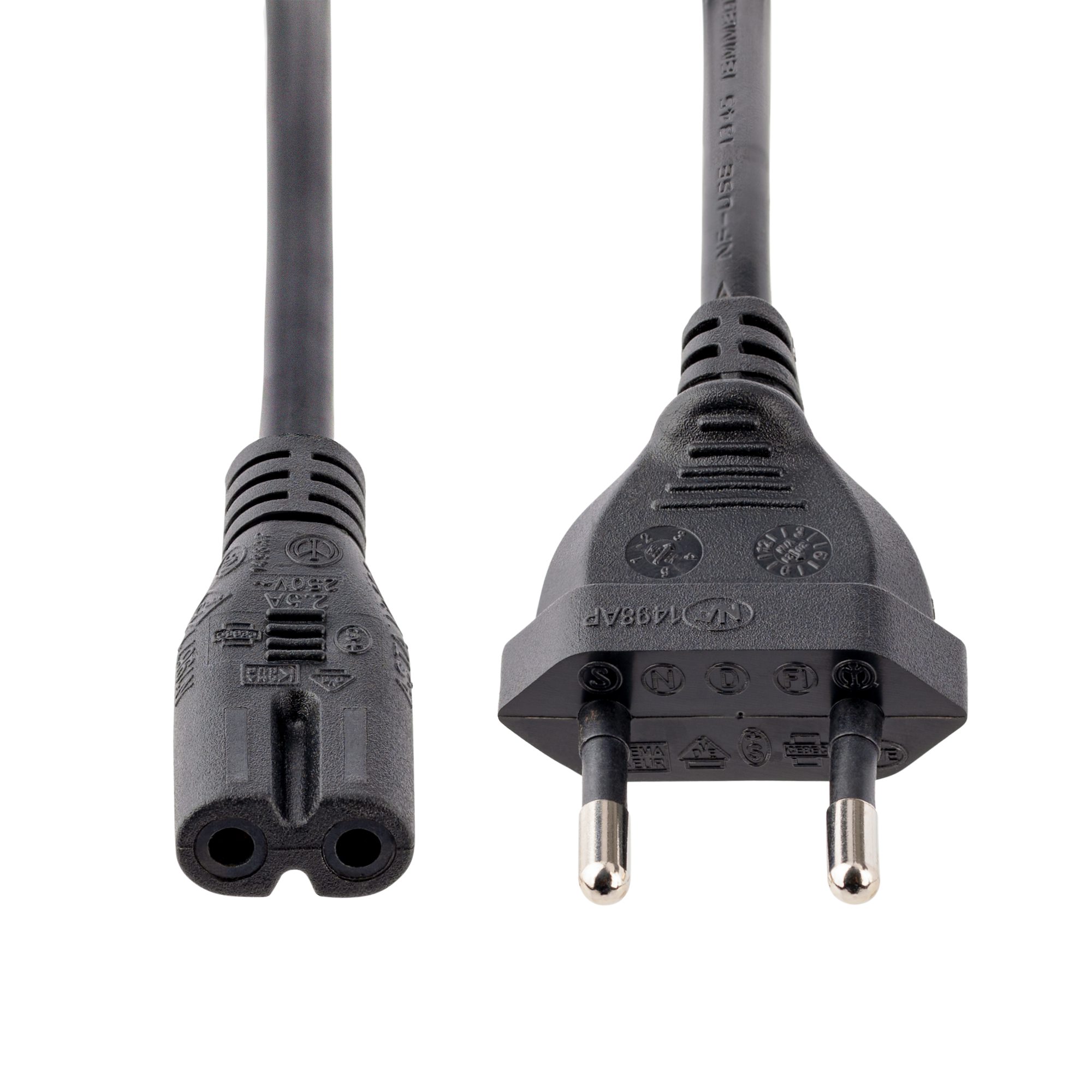 Tolesum 1,5 M Cable de Alimentación de con Euro IEC C7 Cable de