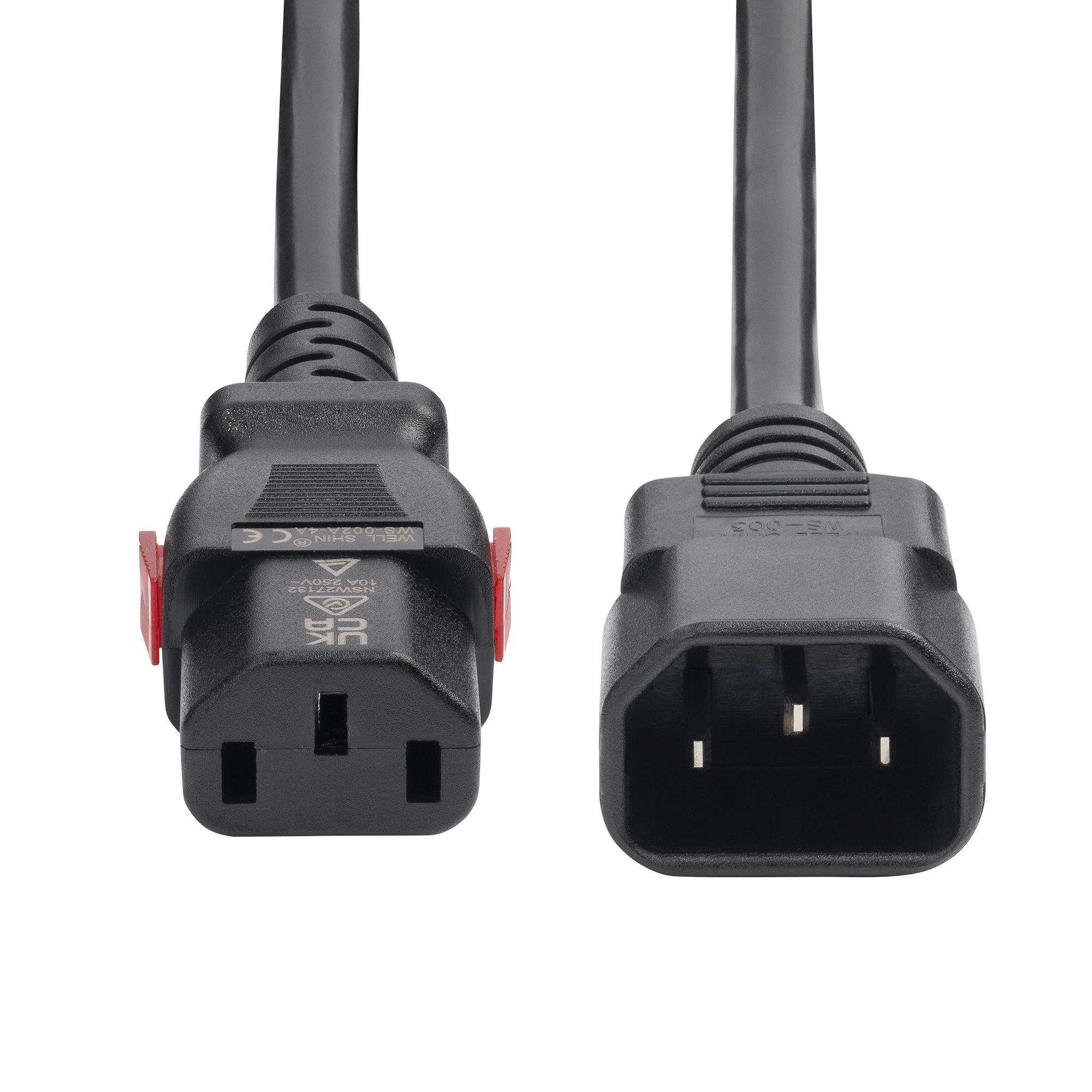 4ft (1.2m) Power Extension Cord, PDU Style C14 to Locking C13, PDU