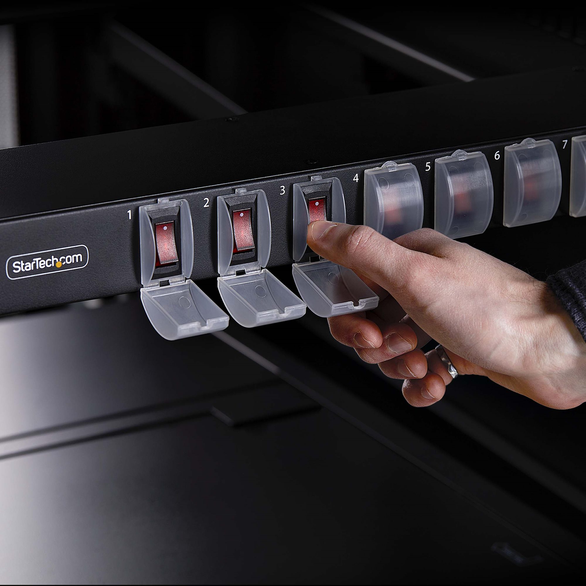 Add eight power outlets from a single power outlet in 1U of rack space