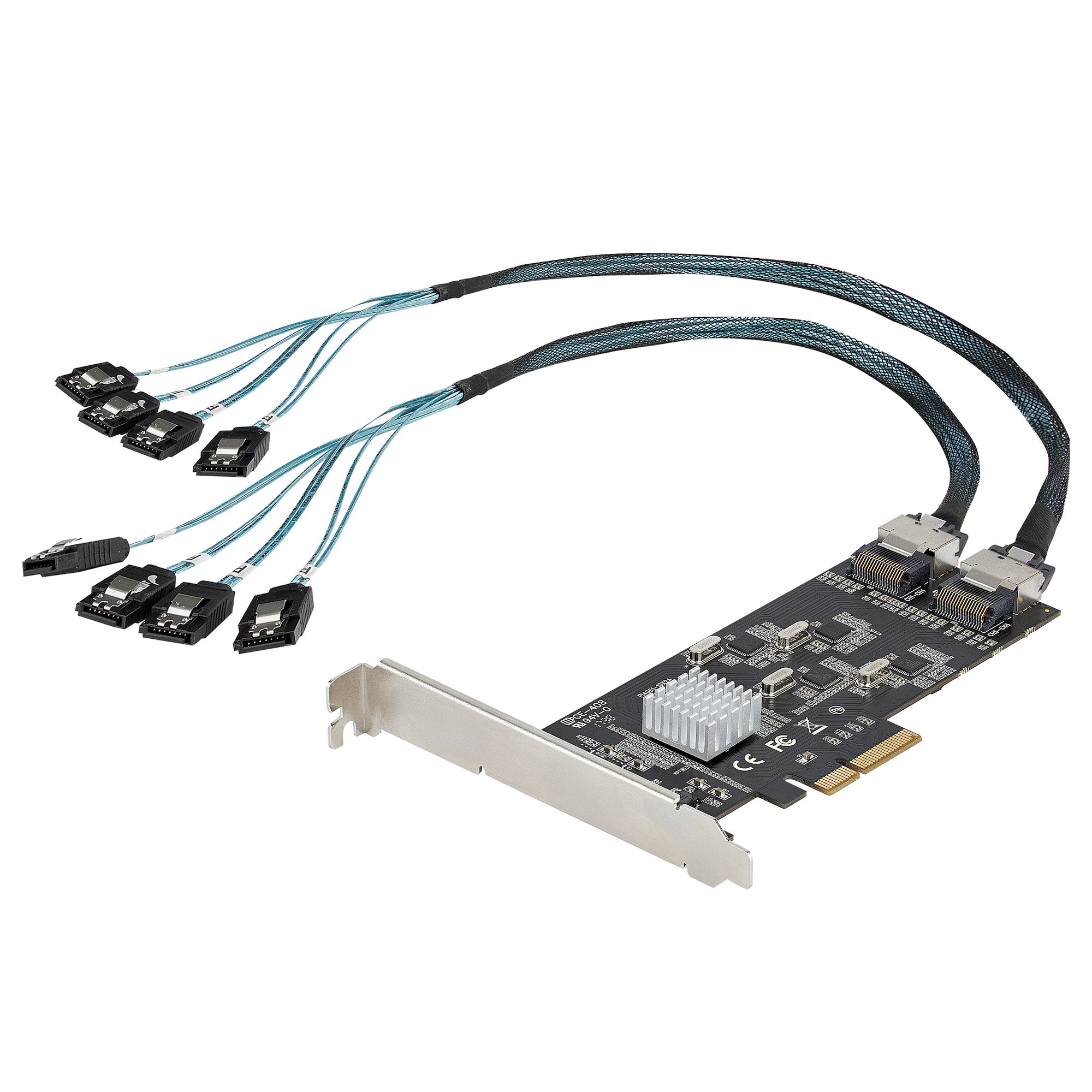 MZHOU Carte D'extension PCle SATA-Controller-6SATA 4X Puce ASM1166 Prise en Charge du Disque Dur ou du SSD Démarrage de la Carte PCIe SATA 3.0 6 Gbit/s en Tant Que Disque Dur Système 