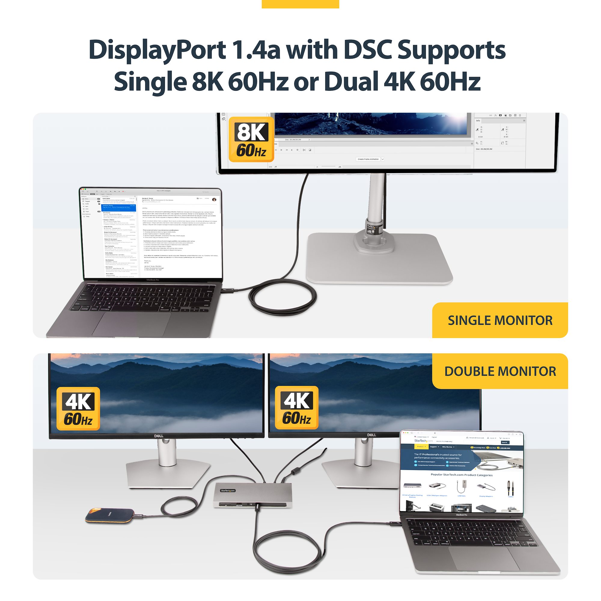 Thunderbolt 4対応デバイスを最大40Gbpsの速度で接続するIntel認証ケーブル