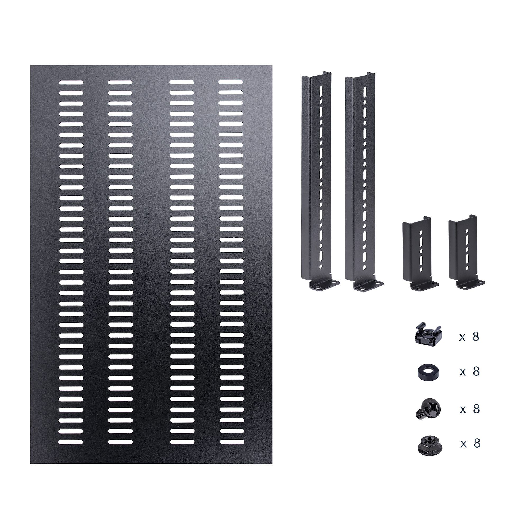 サーバーラック棚板／1U／放熱スリット付／耐荷重150kg／奥行き700mm／取付奥行き495～974mm／19インチラック対応／AV、データ、ネットワーク機器収納用  ラックマウント サーバー シェルフ