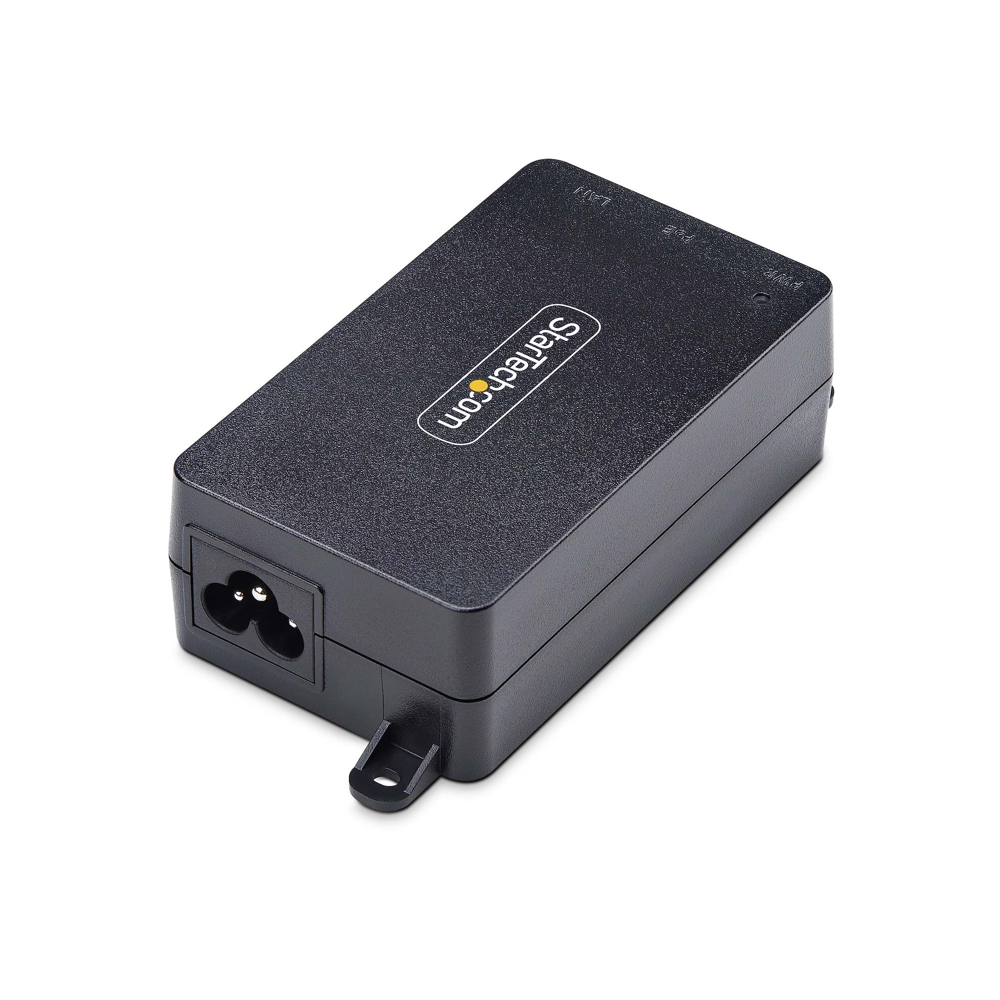 1-Port 2.5GbE PoE+ Injector, 10M/100M/1G/2.5G Ethernet, PoE/PoE+